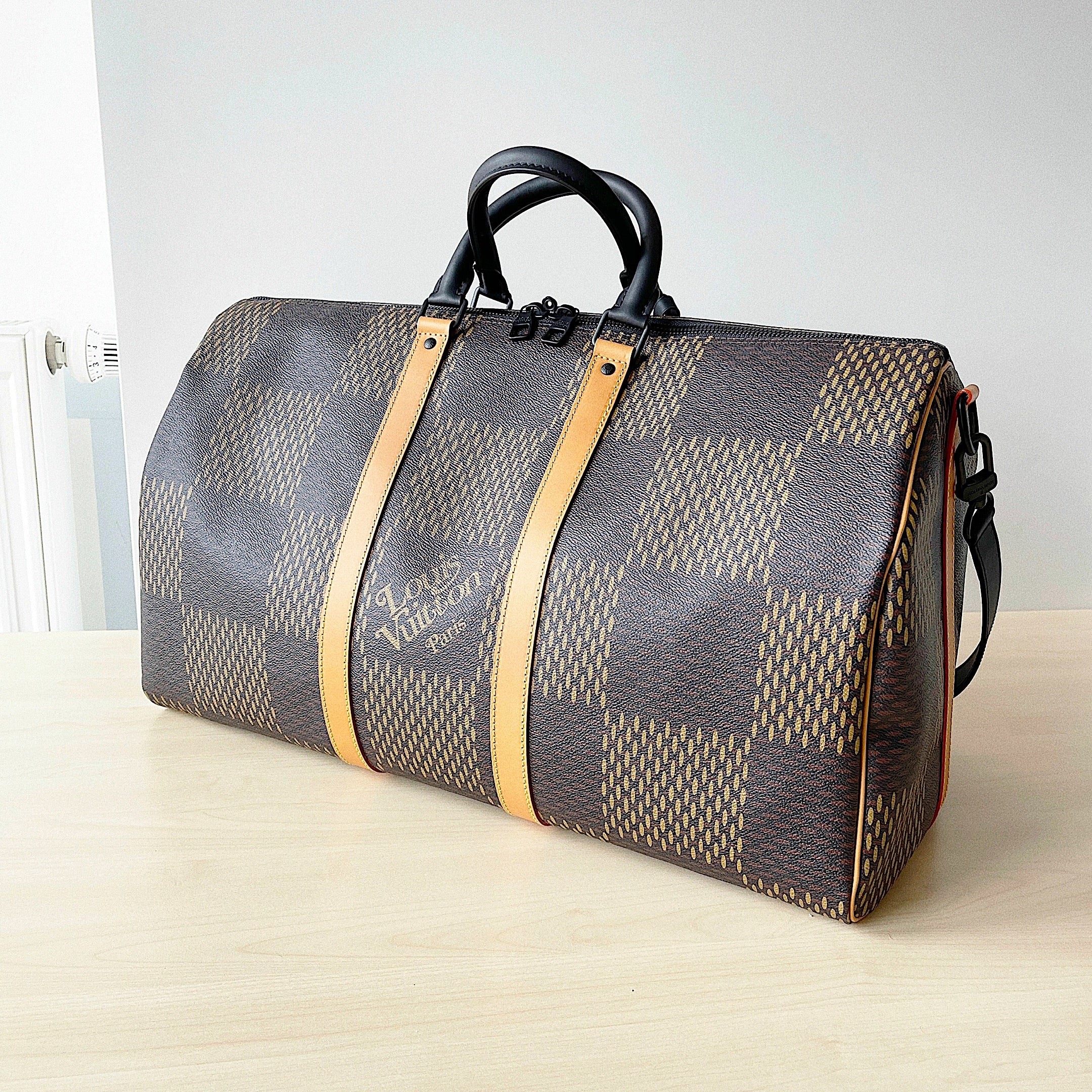 [TOP] Louis Vuitton LV L*V x Nigo Keepall 50 Bag-Brown