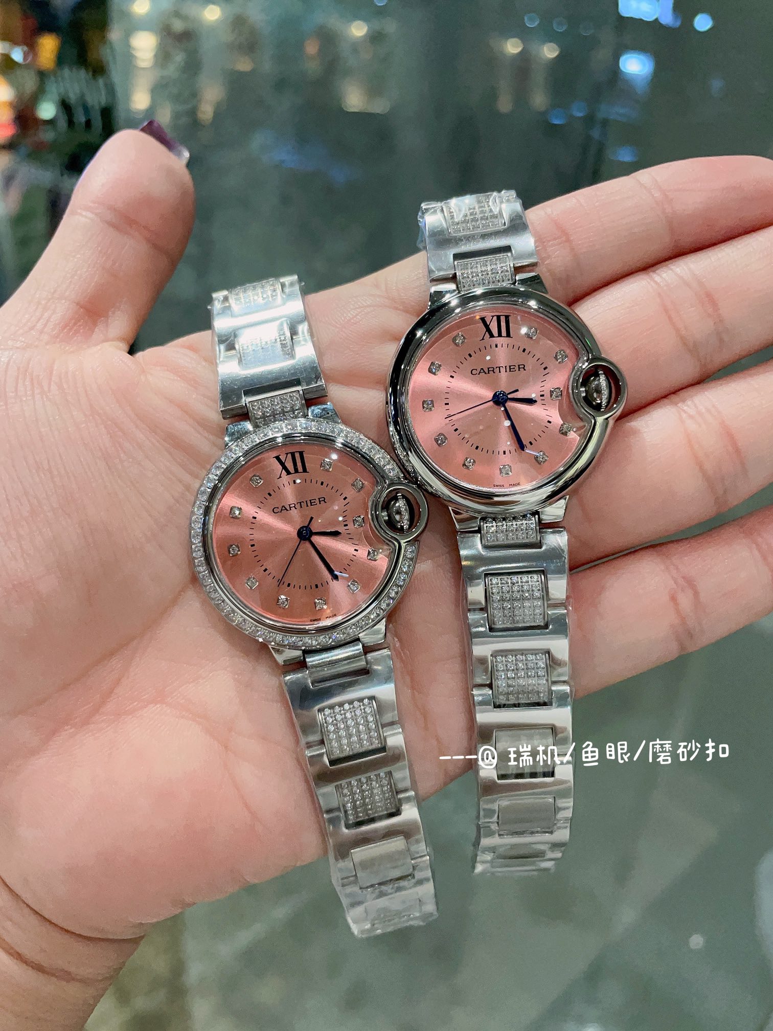 [TOP] Cartier Ruiji Fisheye Glass Watch - Pink