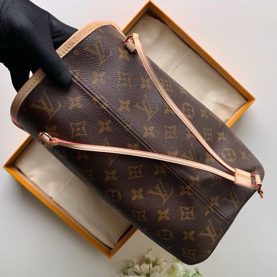 [TOP] Louis Vuitton LV L*V Neverfull Monogram MM - Pink