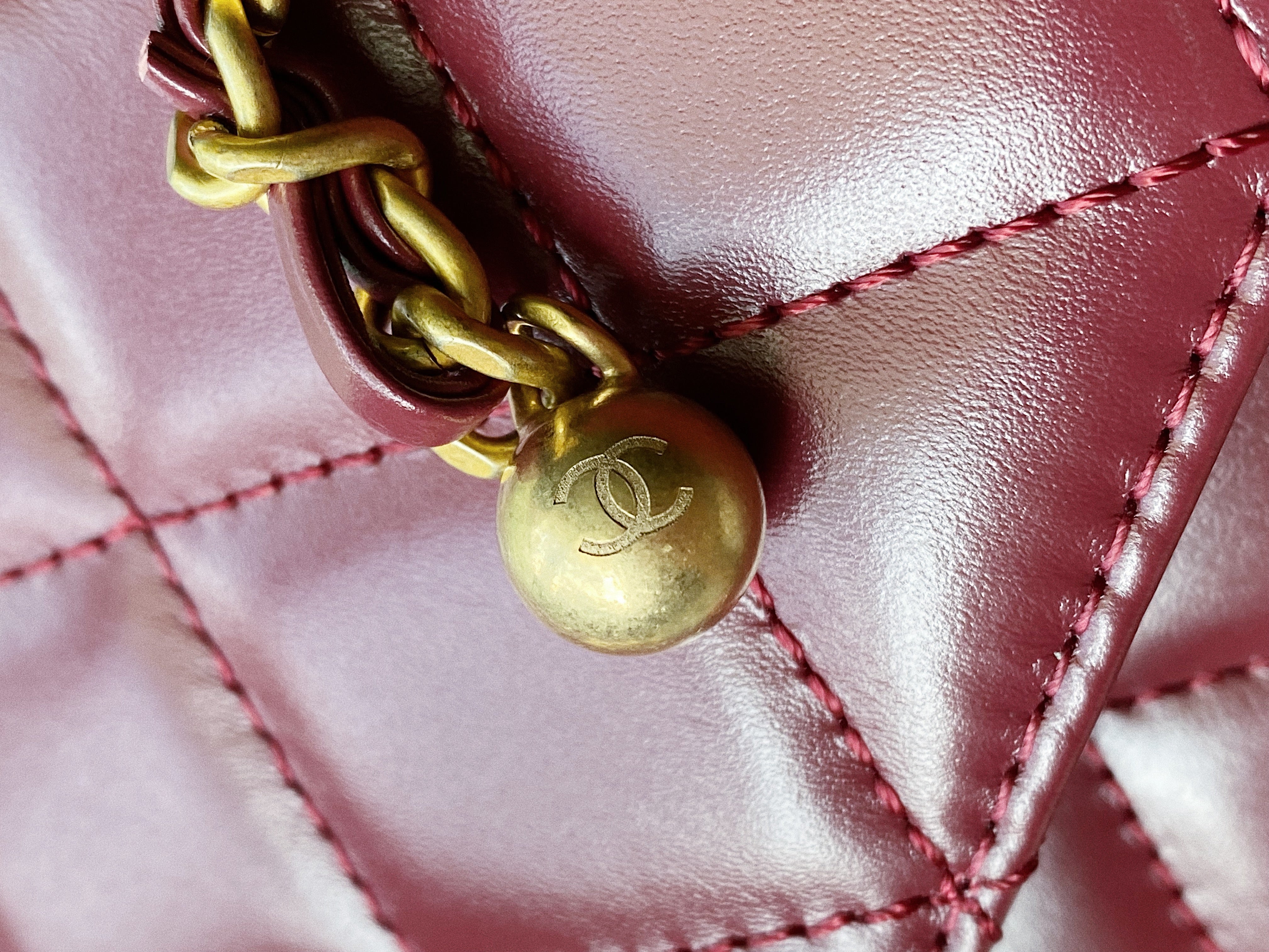 [TOP] CHANEL Perfect Fit Bag Calfskin - Burgundy