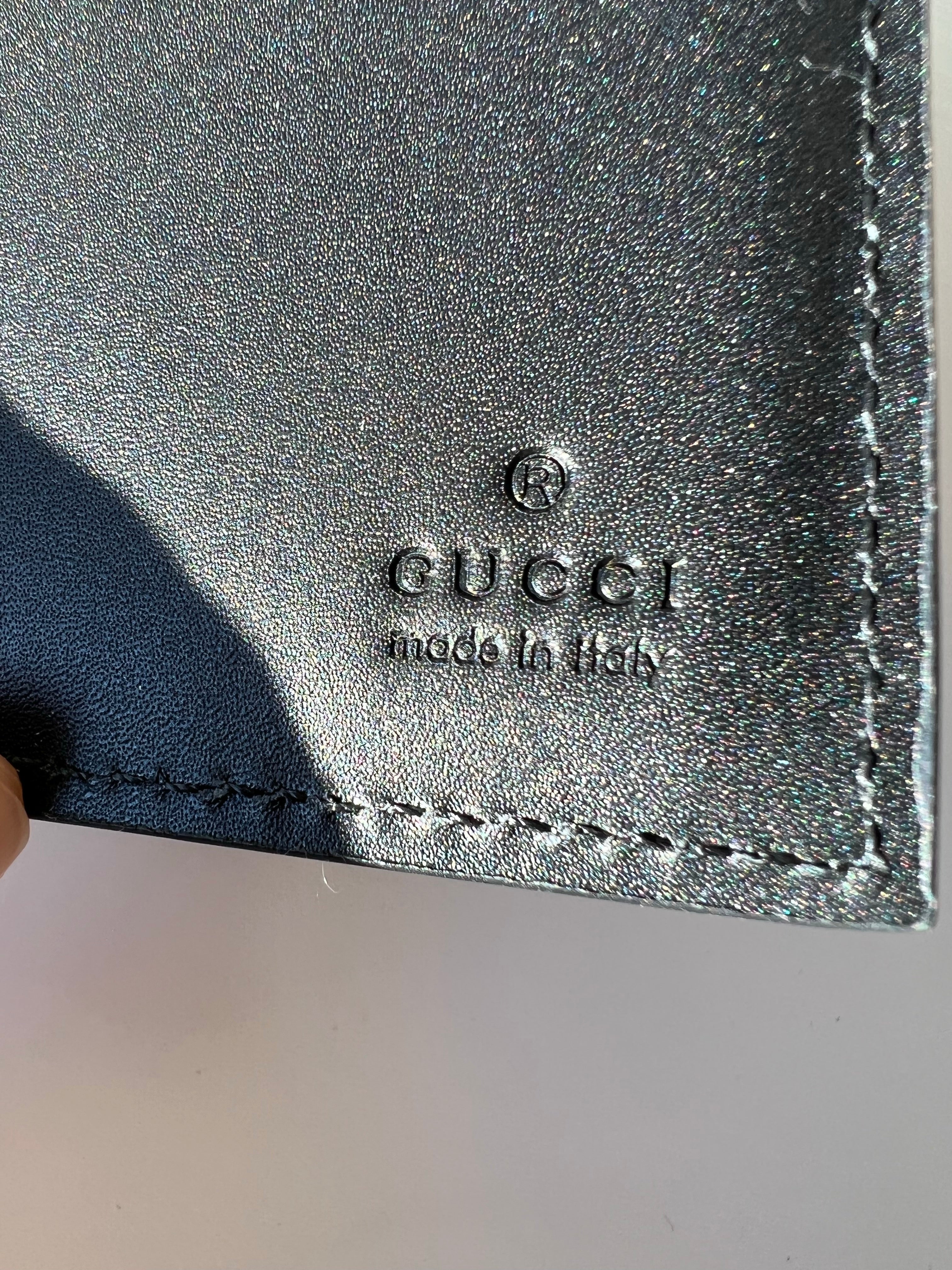 [TOP] GUCCI Snake Folding Wallet - Black