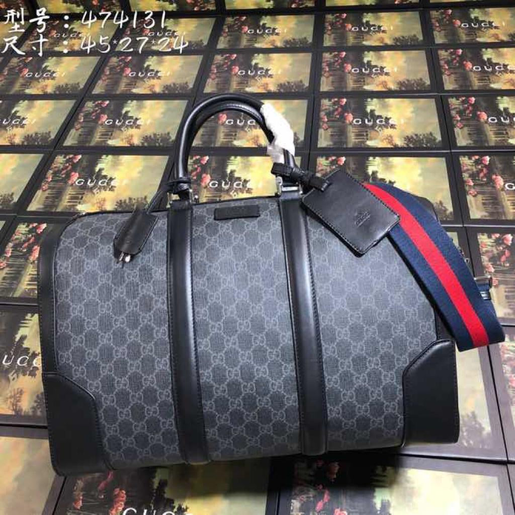 [TOP] GUCCI Duffle Bag - BLACK