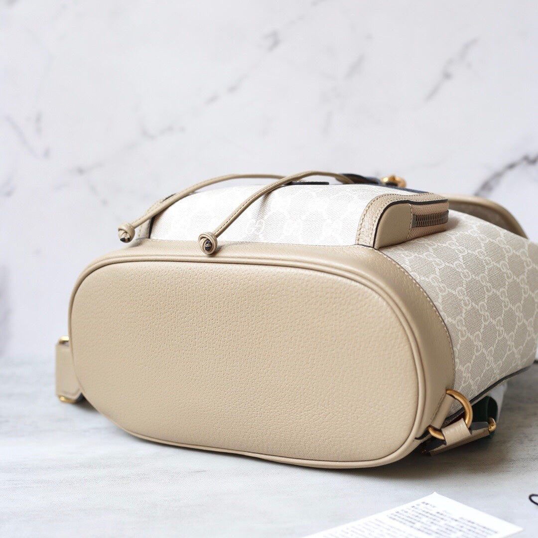 [TOP] GUCCI G*G Interlocking G Backpack - Cream