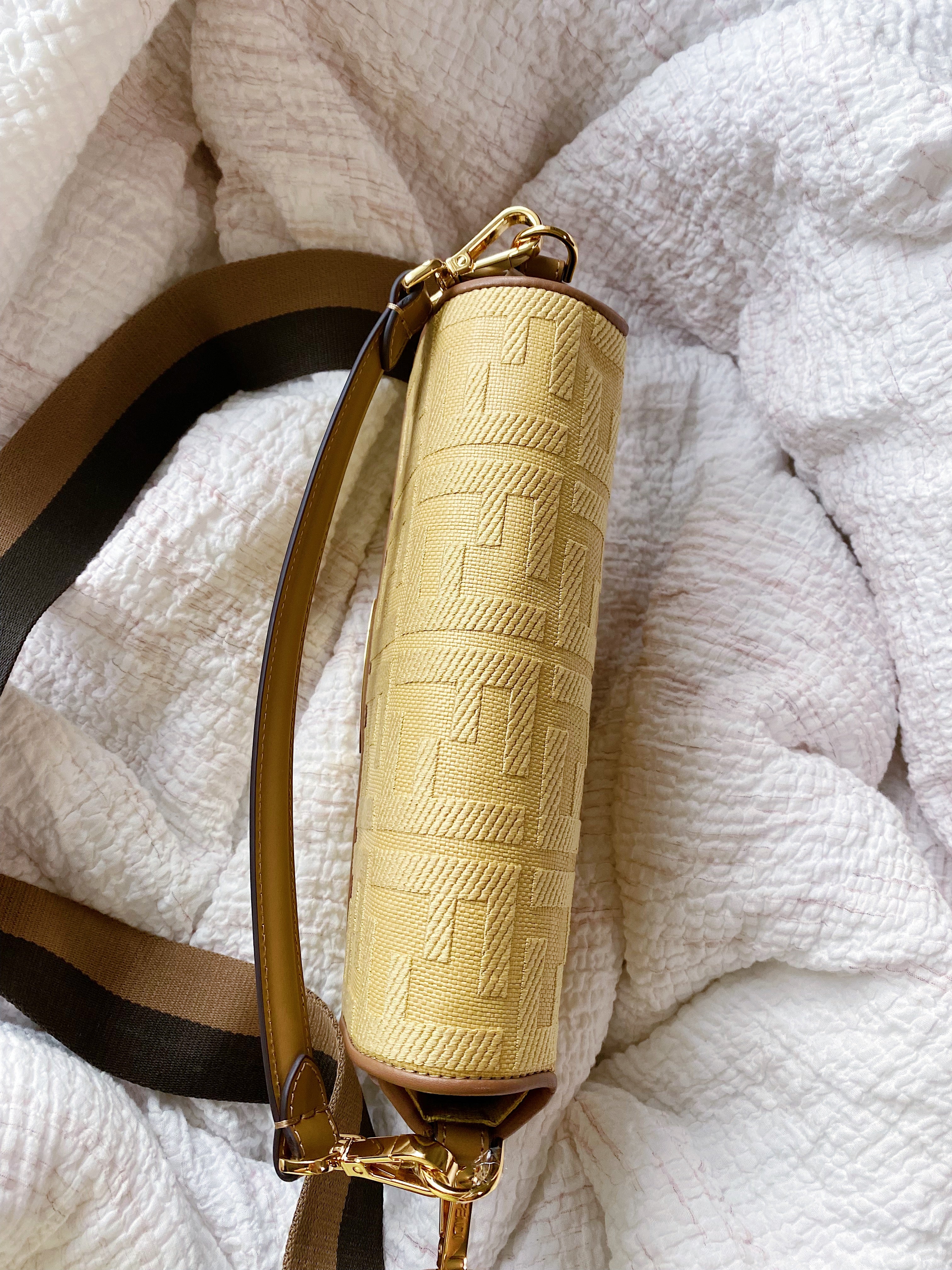 [TOP] FENDI FENDI Baguette Canvas Bag - Yellow