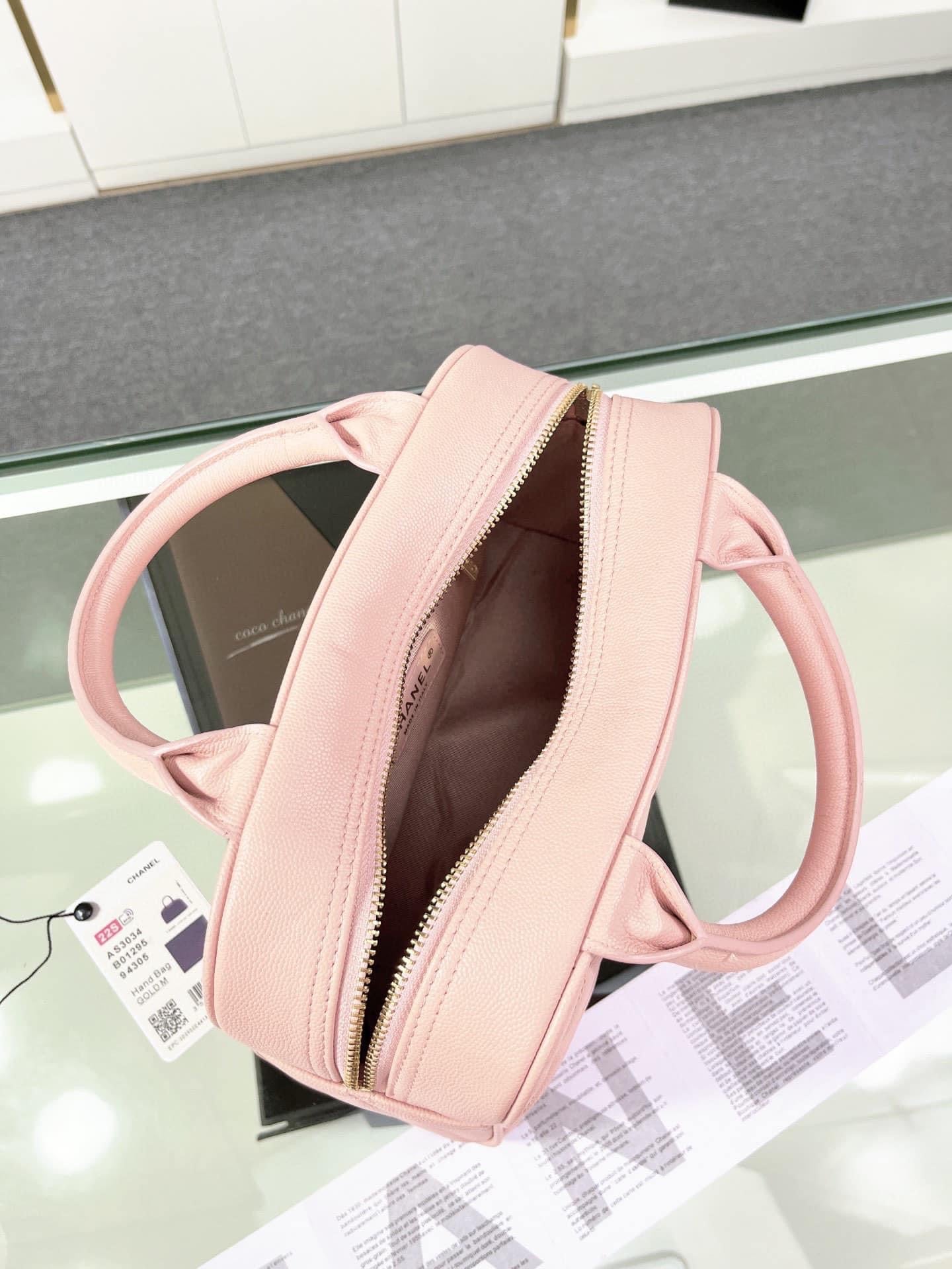 [TOP] CHANEL Bowler Mini Bag - Pink