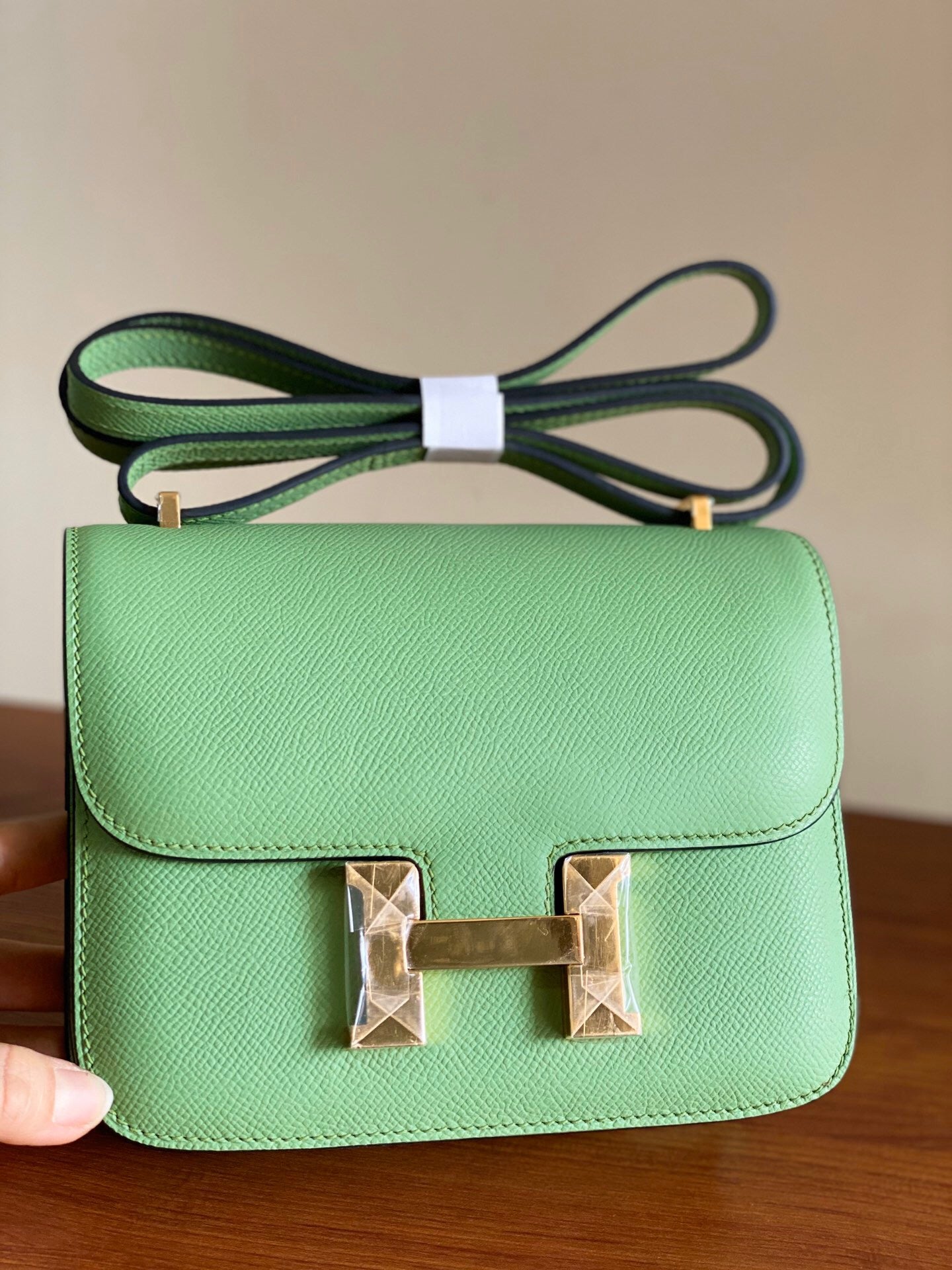 [TOP] HERMES Constance Bag 24cm - Green & GHW