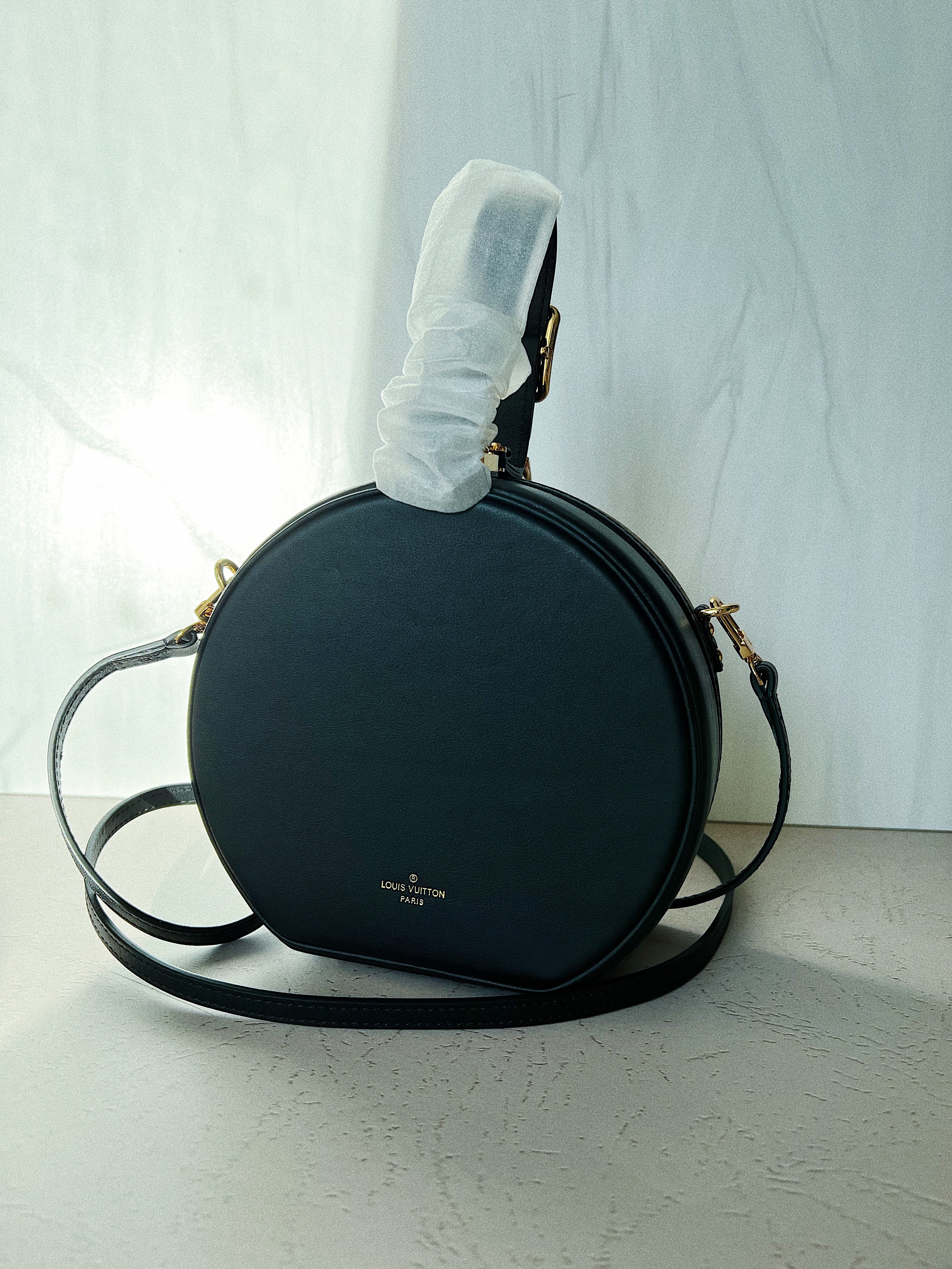 [TOP] Louis Vuitton LV Reverse Monogram Petit Boite Chapeau 22 ×8×20CM- Black