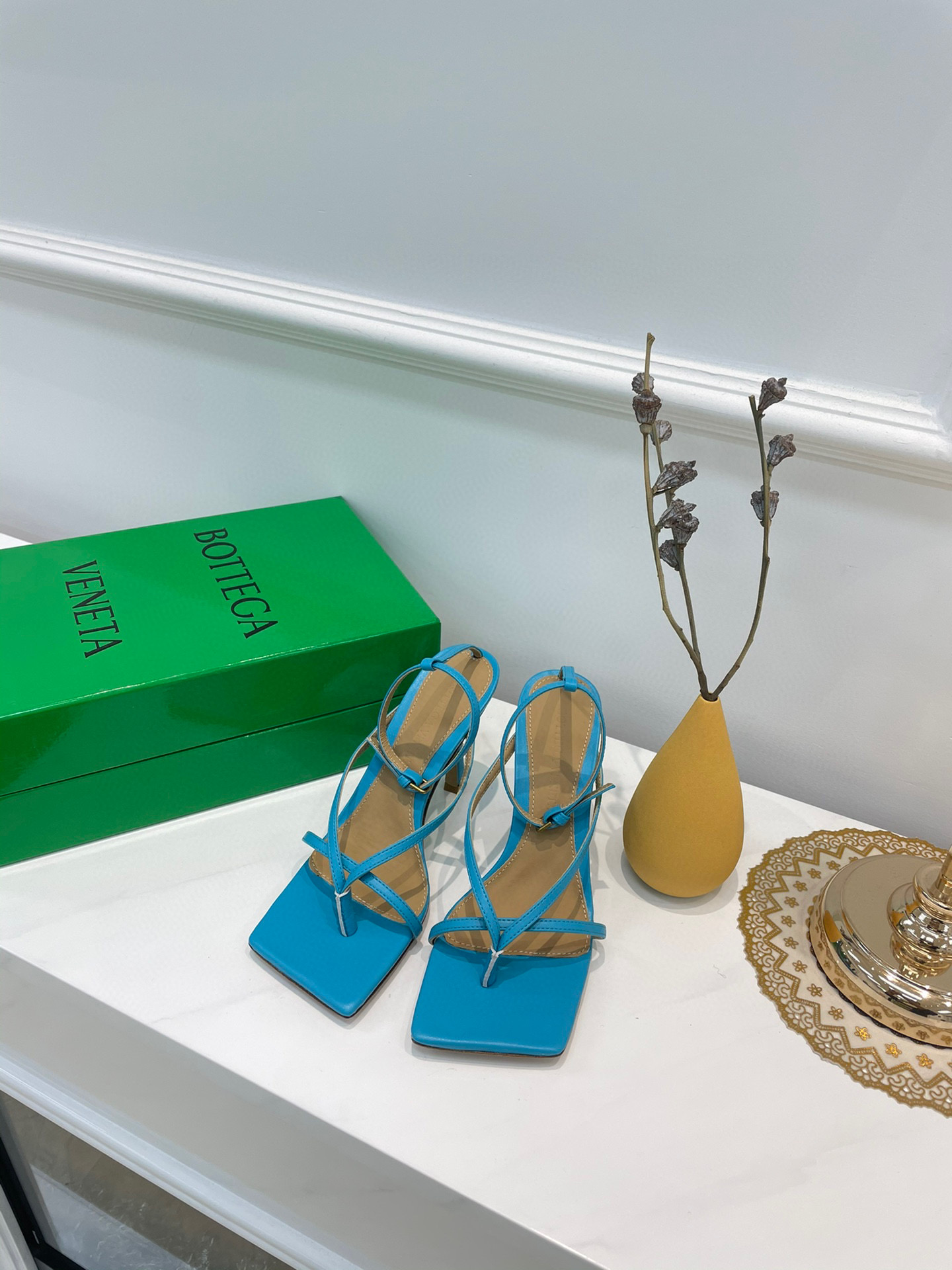 [TOP] Bottega Veneta BV Leather sandals Stretch Strap Sandal - 12 Colours