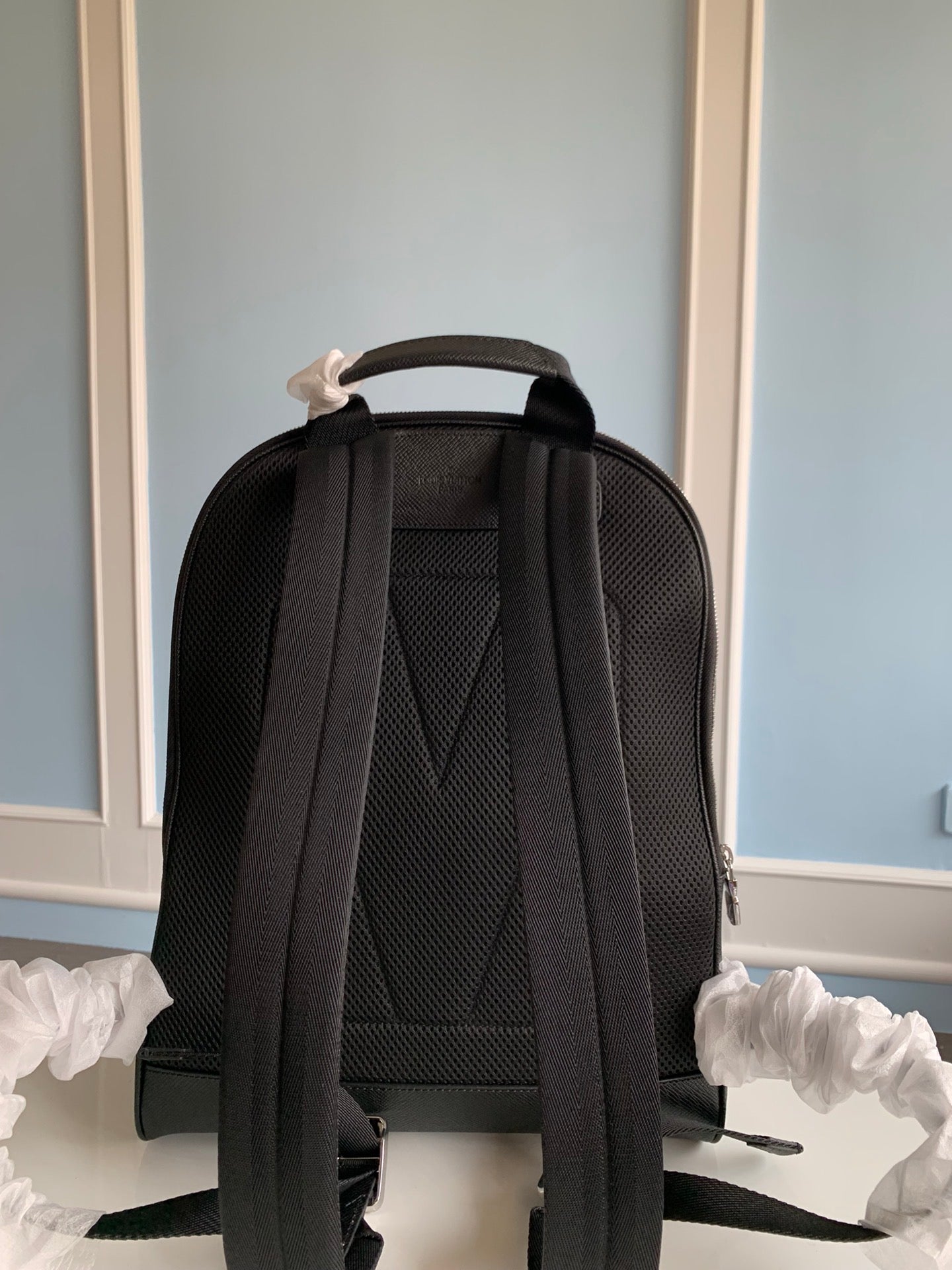 [TOP] Louis Vuitton LV Adrian Backpack  30cm×39cm×13.5cm-Black