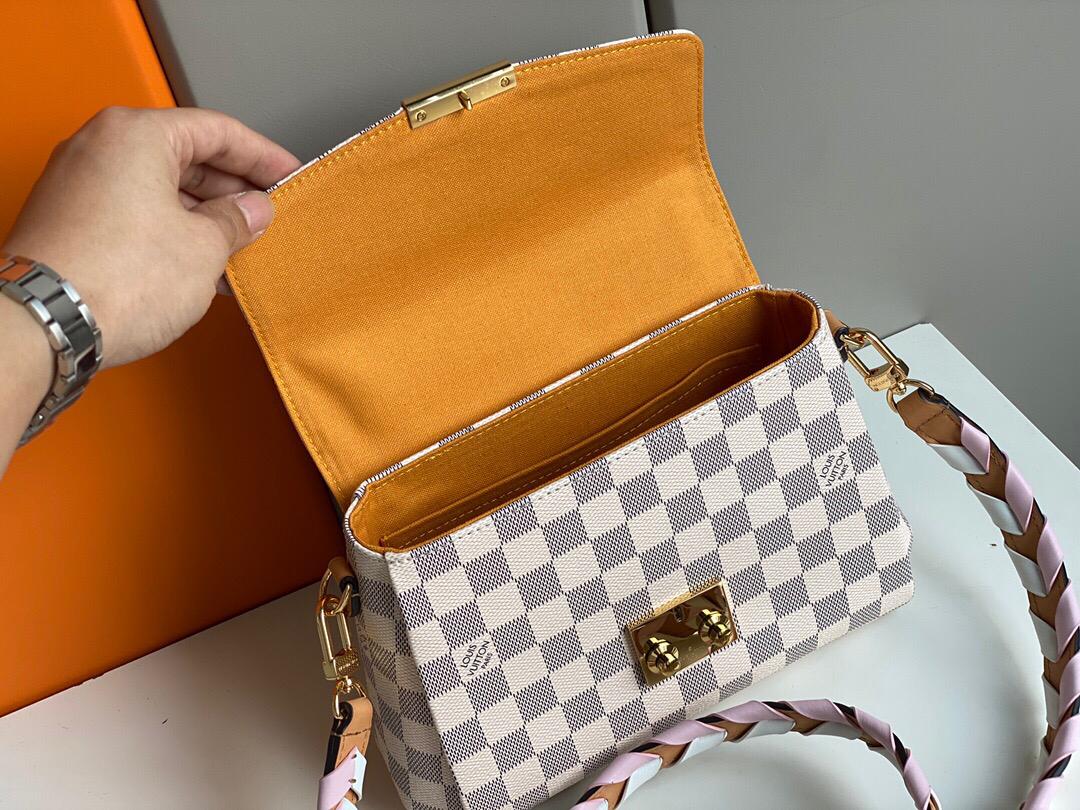 [TOP] Louis Vuitton LV LV Damier Azur Braided Croisette