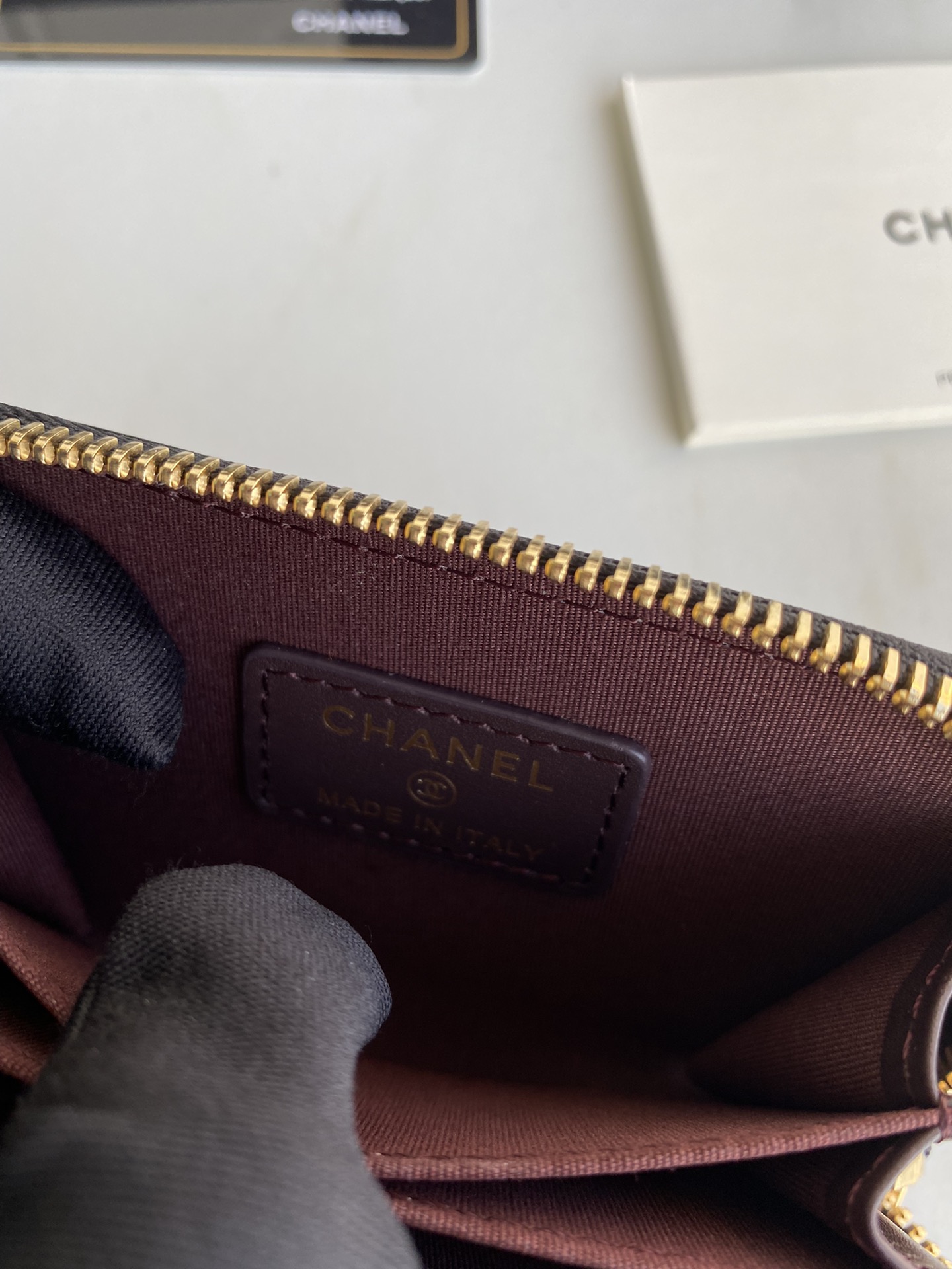 [TOP] CHANEL Zipper Flap Wallet - GHW&SHW - Black