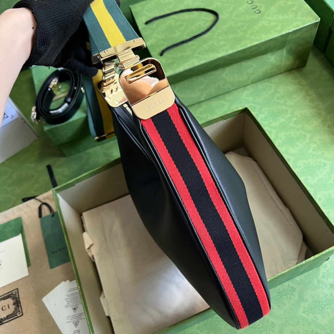 [TOP] GUCCI GG Attache Large Bag 34x22x6.5cm - Black