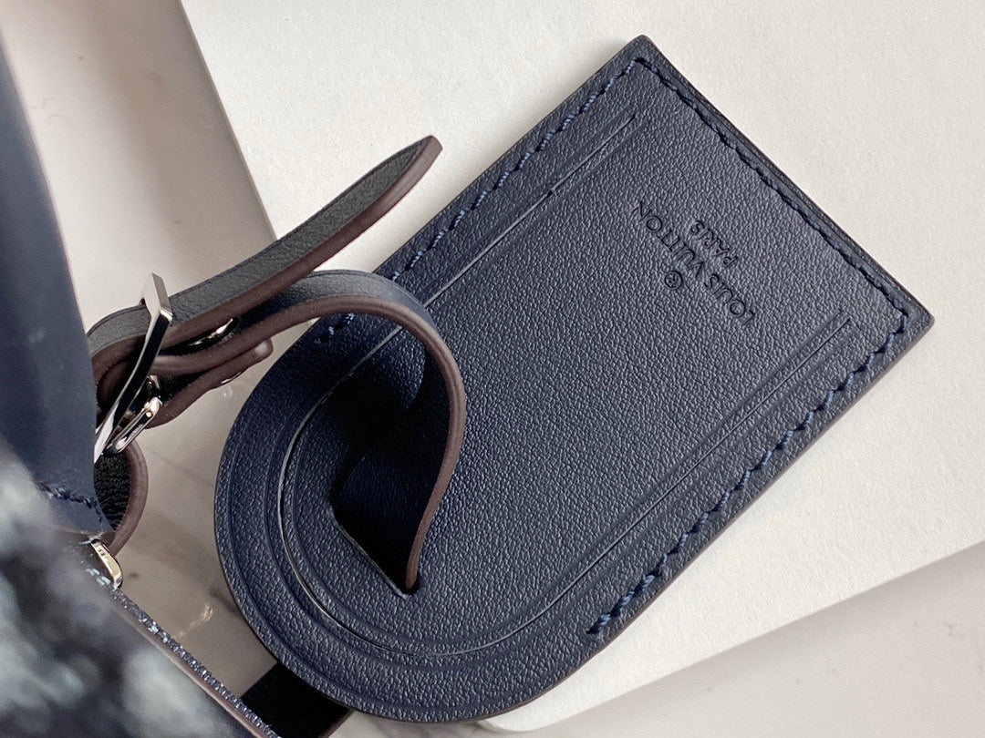 [TOP] Louis Vuitton LV Grand Sac Denim Tote 42x34x14cm-Blue