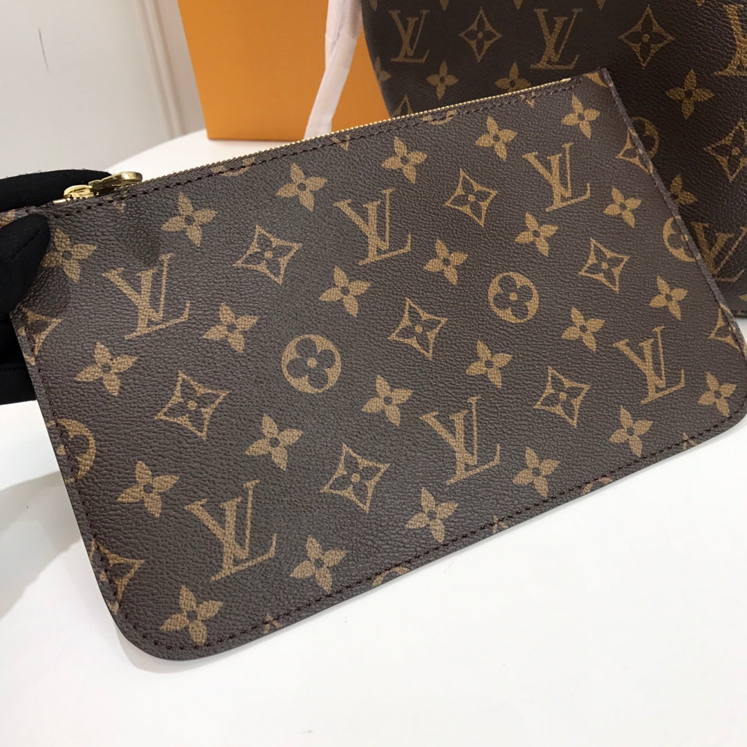 [TOP] Louis Vuitton LV Neverfull GM 39x33x20cm Monogram - Beige