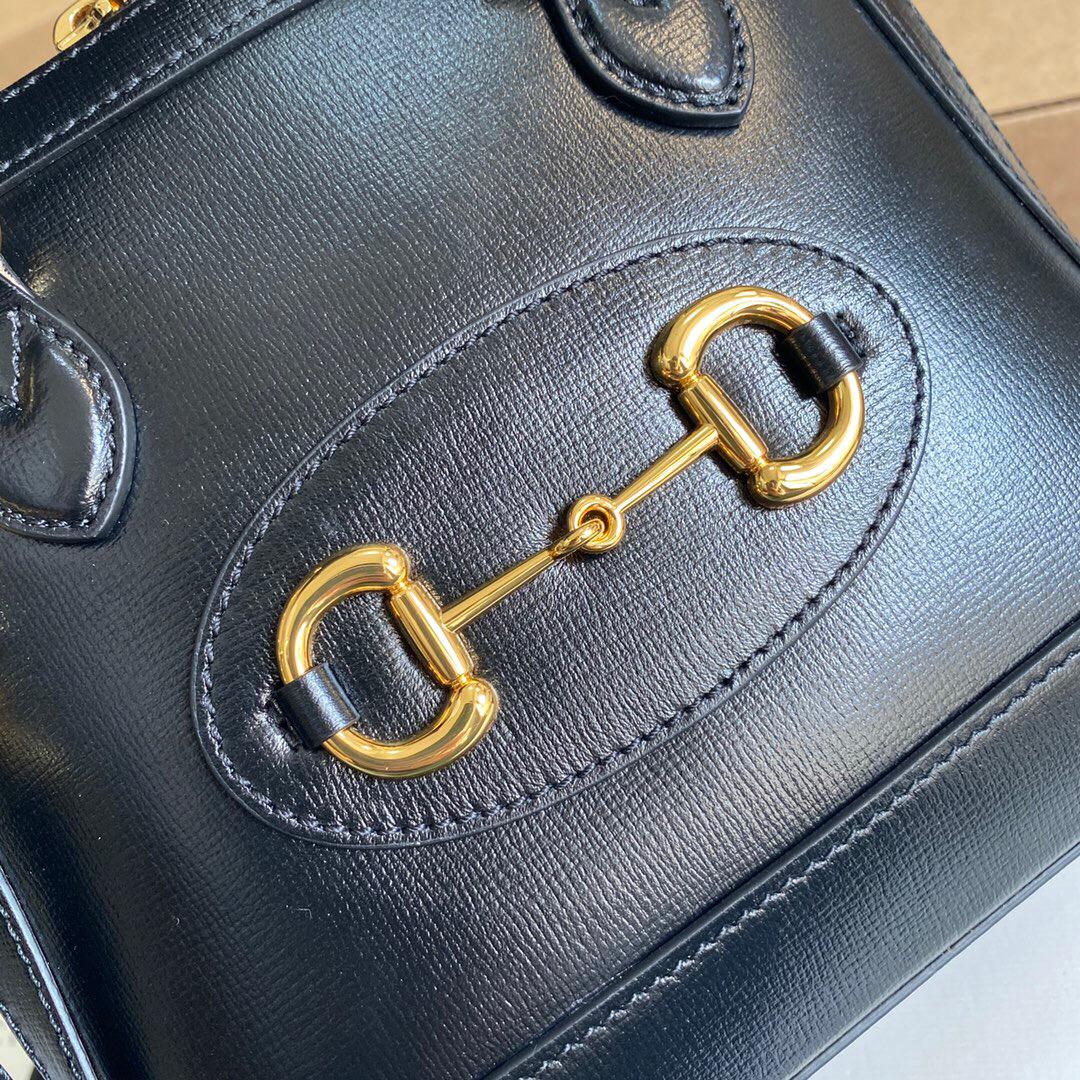 [TOP] GUCCI Horsebit 1955 Bag Top Handle Small - BLACK