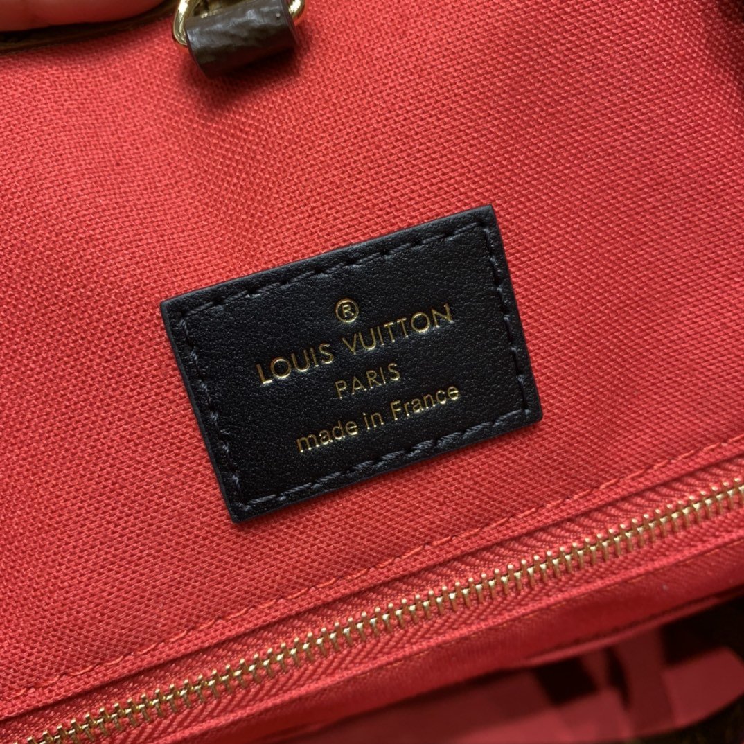 [TOP] Louis Vuitton LV  On The Go Giant Monogram MM 35x27x14cm-Brown