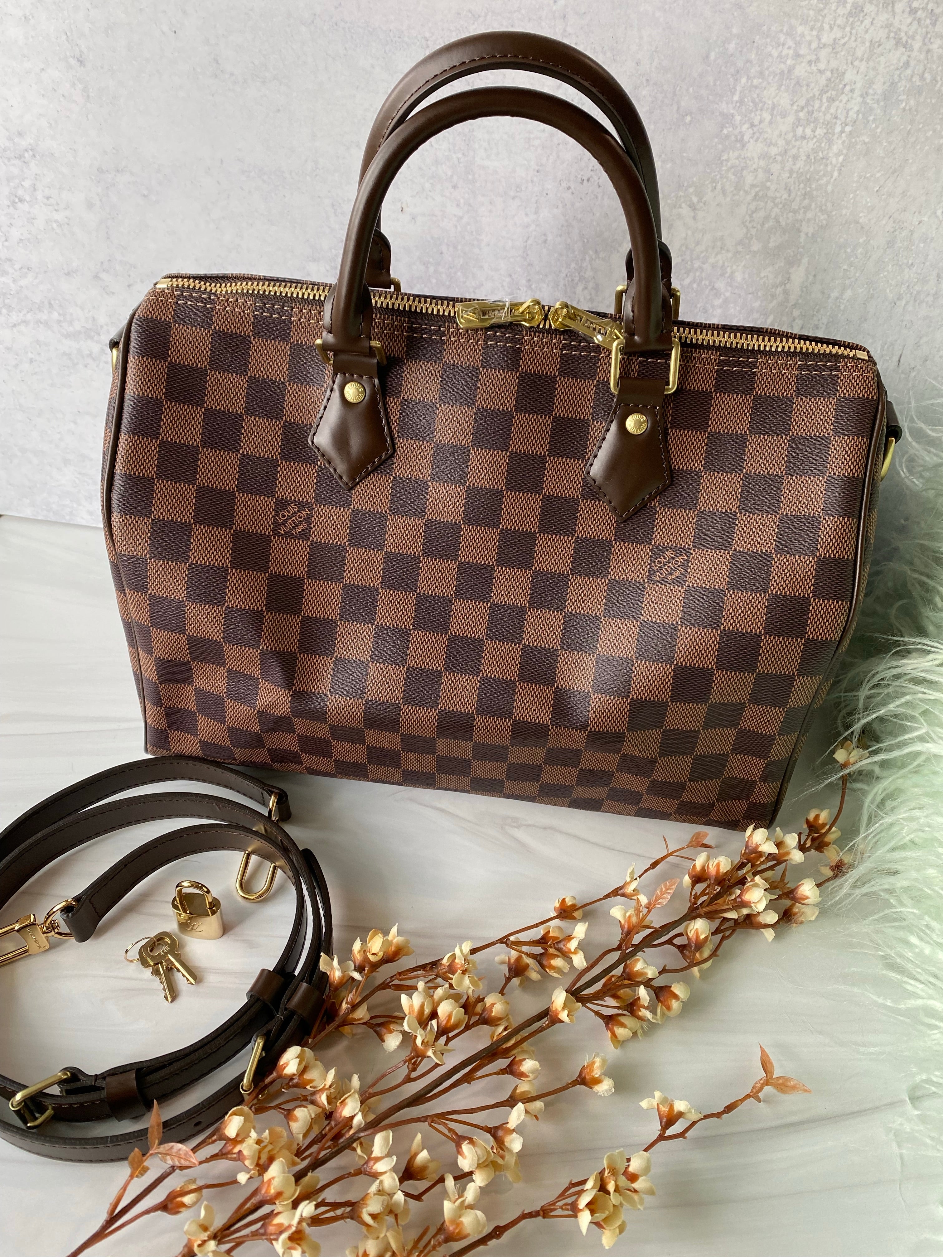 [TOP] Louis Vuitton LV  Speedy 30 Bag  30x21x17cm-Brown