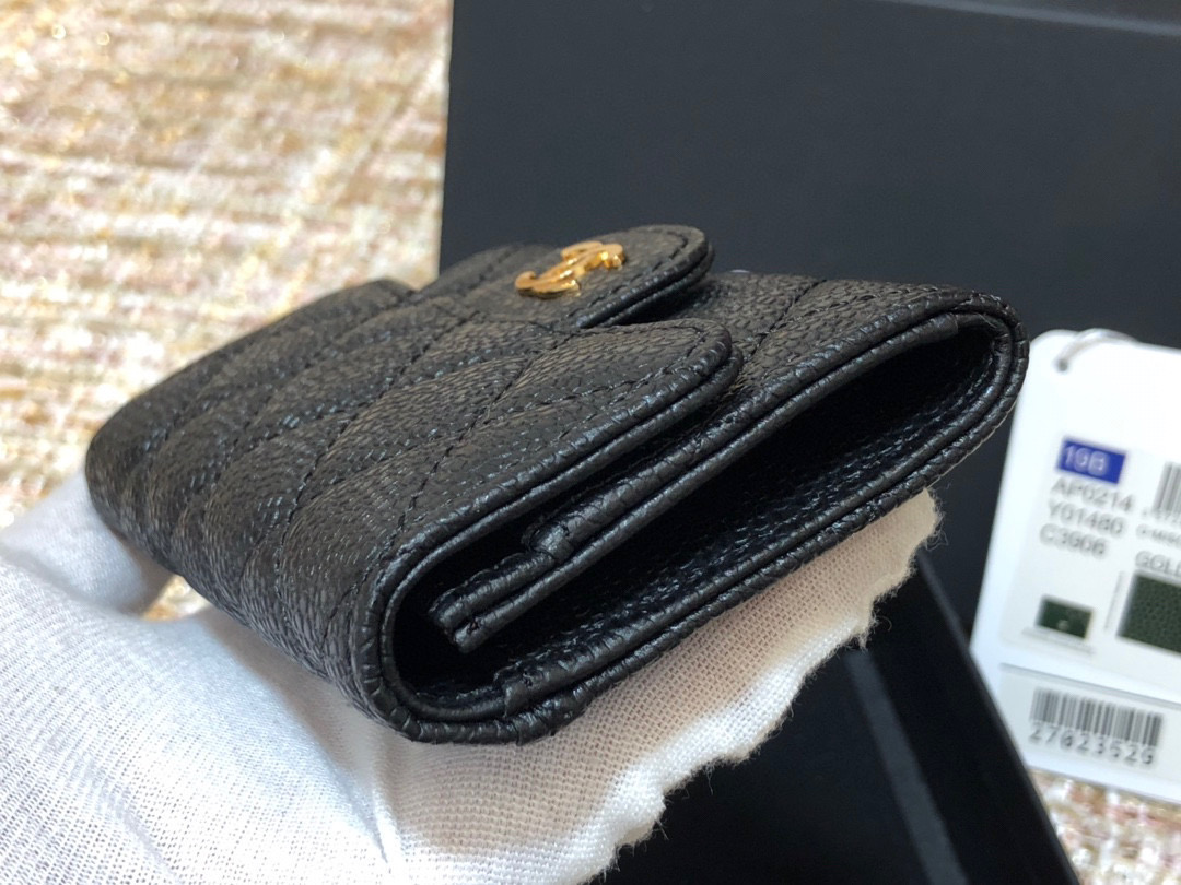 [TOP]CHANEL Classic Flap Cardholder Black 11x7cm - 4 Types