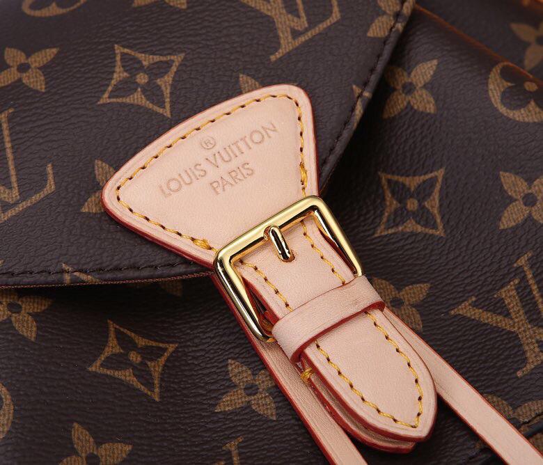 [TOP] Louis Vuitton LV  Backpack Montsouris Monogram PM 27.5x33x14cm-Brown