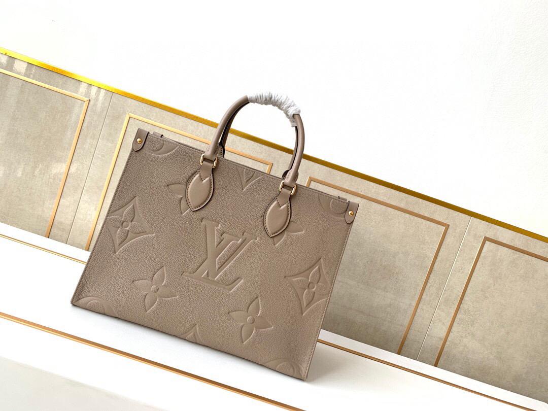 [TOP] Louis Vuitton LV On The Go MM 35x27x14cm- Turtle Dove