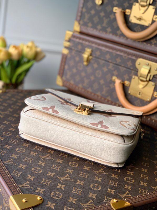 [TOP] LV Metis Giant Monogram Empreinte 2 Tones 25X19X7cm - White