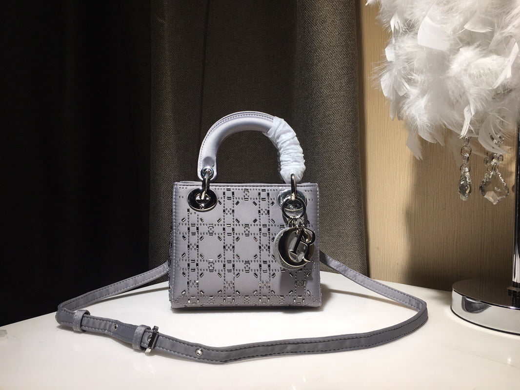 [TOP] Christian Dior Lady Christian Dior Satin Mini - Grey