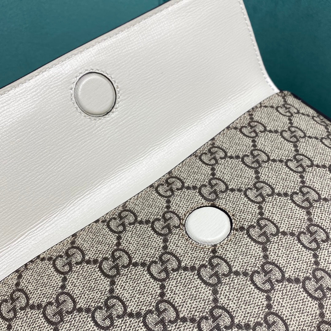 [TOP] GUCCI Horsebit 1955 Bag Small - White