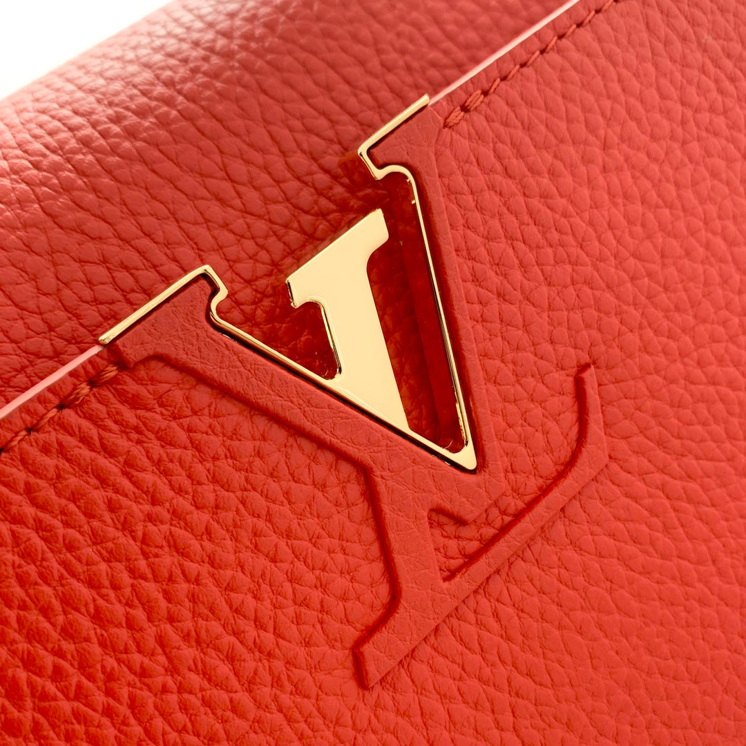 [TOP] Louis Vuitton LV Capucines BB 27x18x9cm- Red
