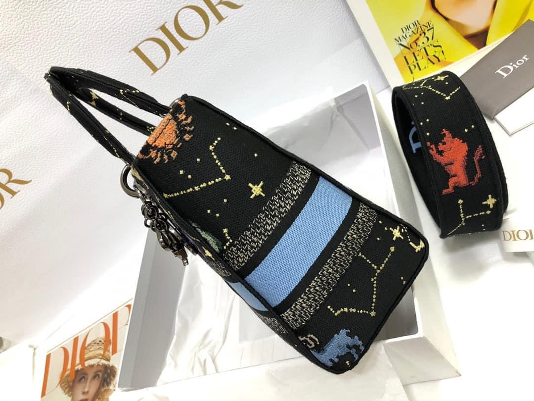 [TOP] Christian Dior Lady Christian Dior Bag D-Lite Pixel Zodiac - Black