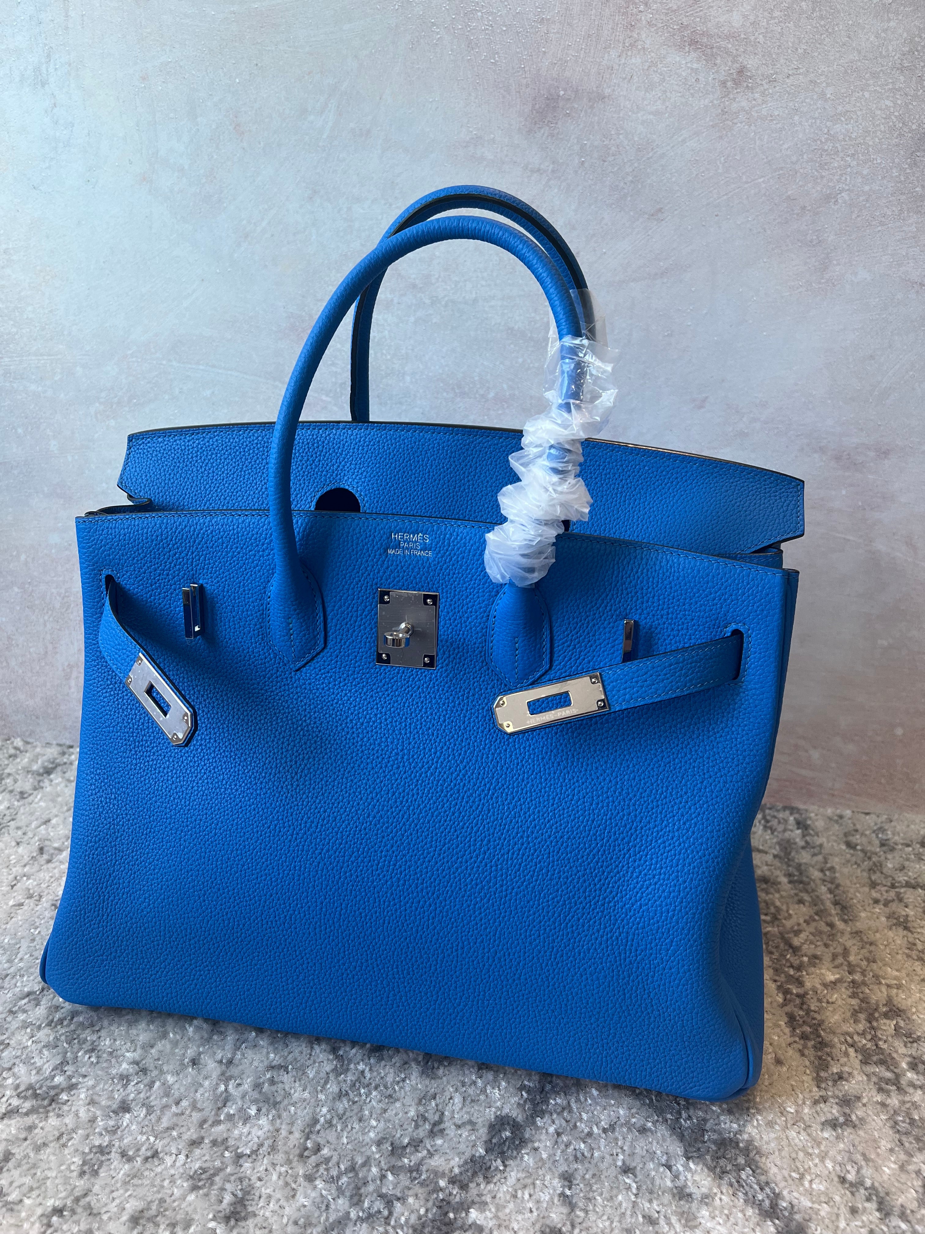 [TOP] HERMES Birkin w PHW 35cm - Royal Blue