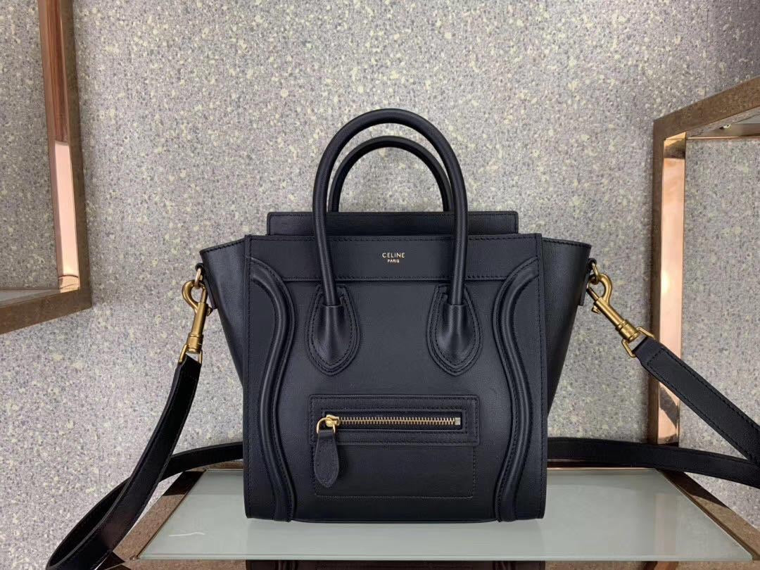 [TOP] CELINE Nano Luggage Bag In Smooth Calfskin 20x20x10cm