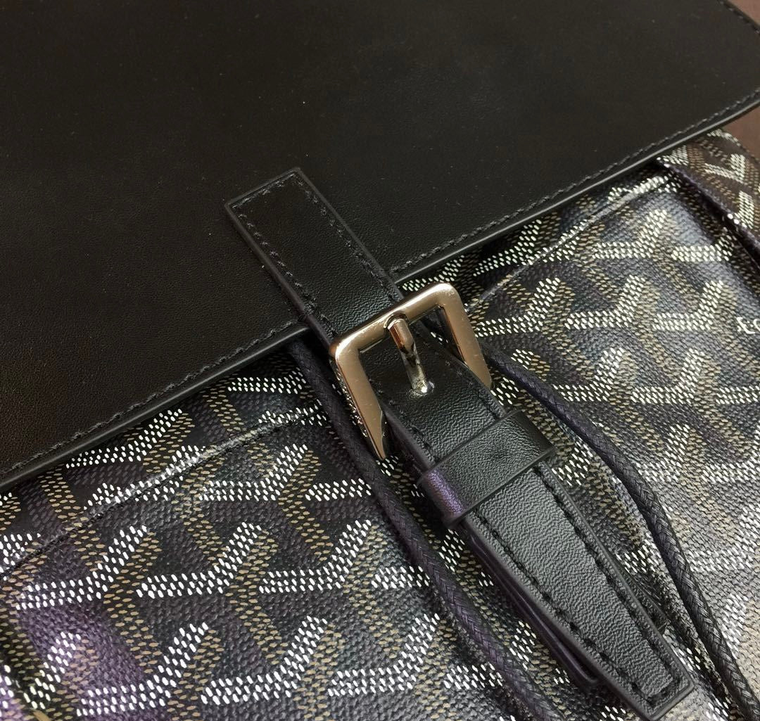 [TOP] Goyard Goyardine Alpin Backpack MM  - Black
