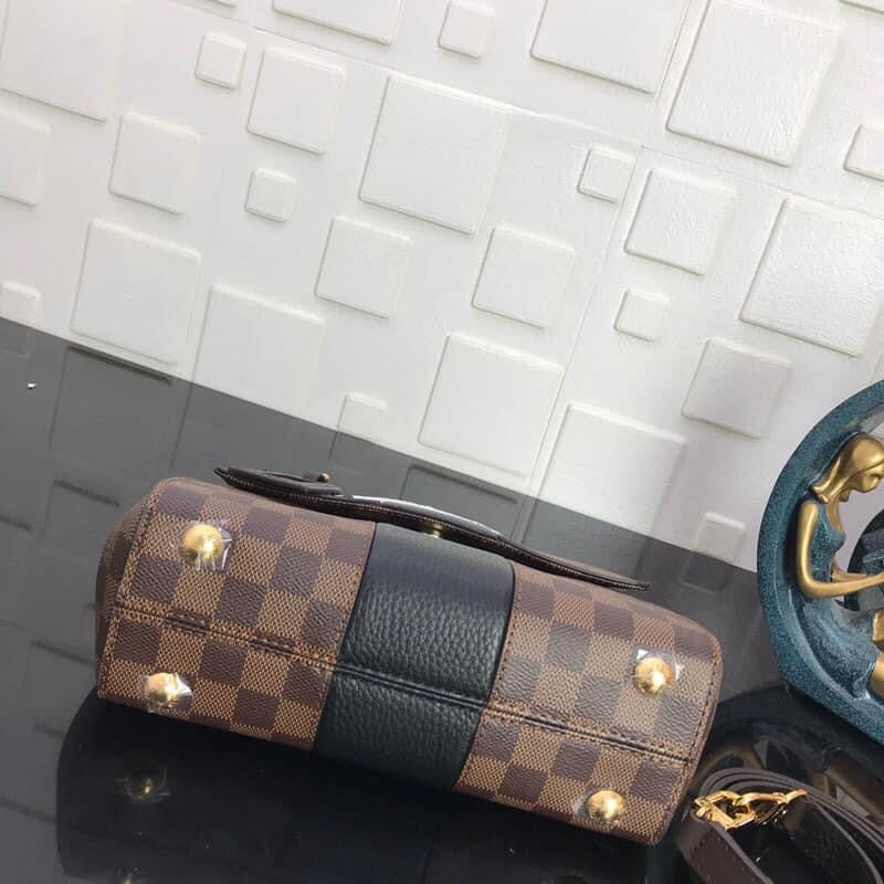 [TOP] Louis Vuitton LV L*V Magnolia Damier Ebene Canvas Bond Street 17× 24×9 cm- Black