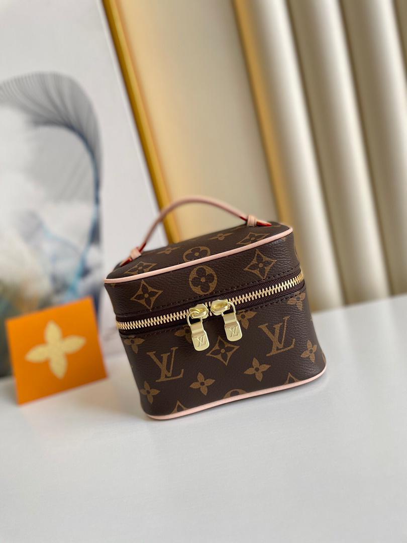 [TOP] Louis Vuitton LV Mini Vanity Case 20x13.5x12cm - Brown