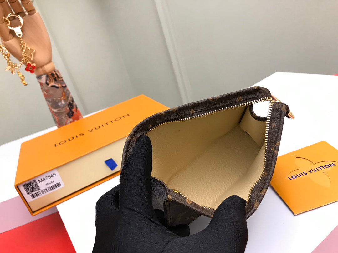 [TOP] Louis Vuitton LV Toilery Pouch Monogram 15-Brown