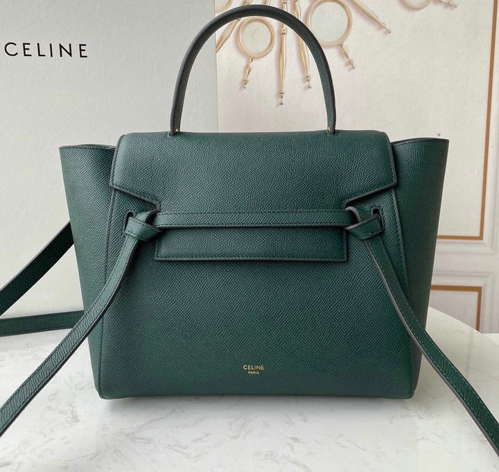 [TOP] CELINE Mini Belt Bag - Amazon Green