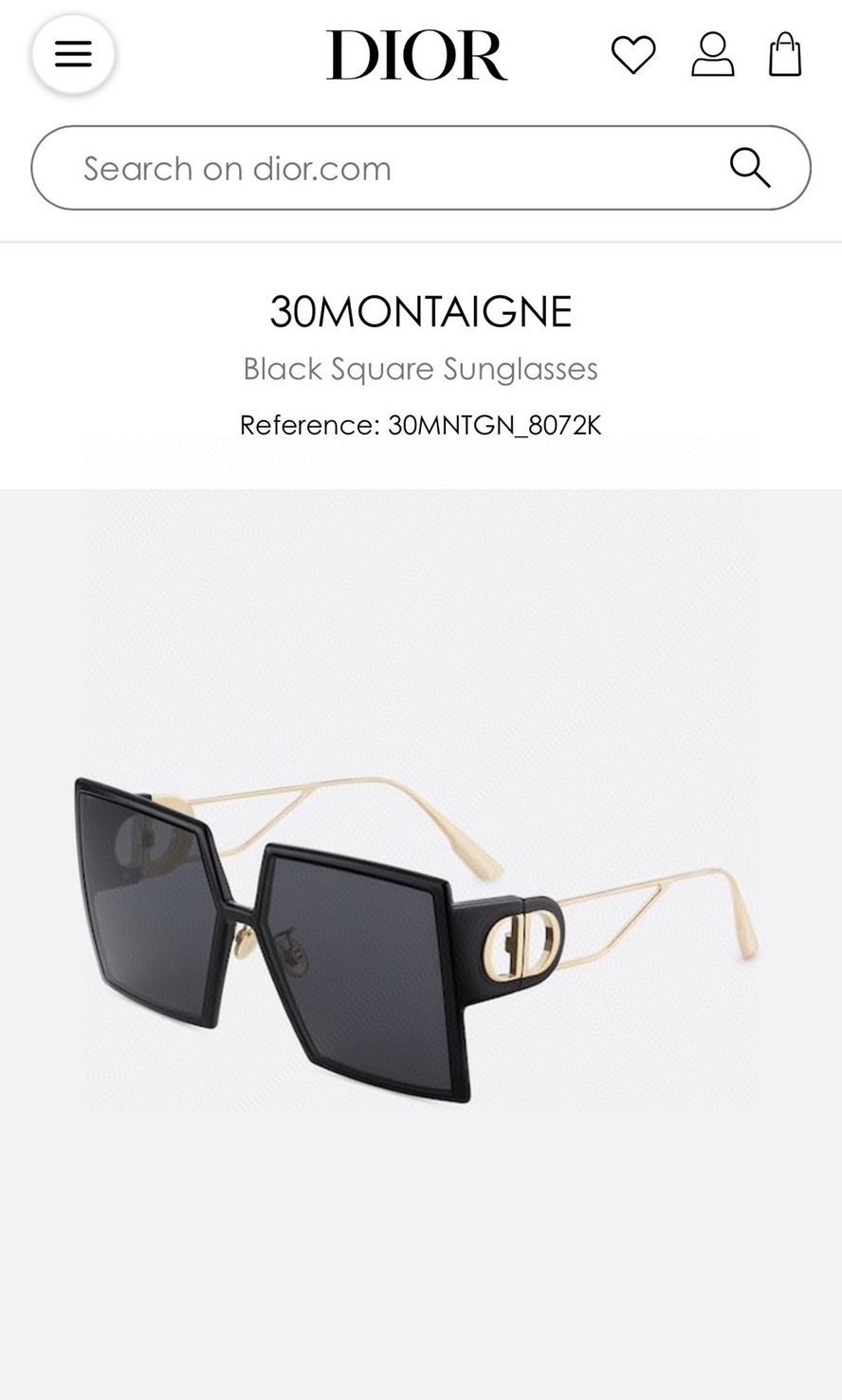 [TOP] Christian Dior 30 Montaigne Sunglasses - 3 Colours