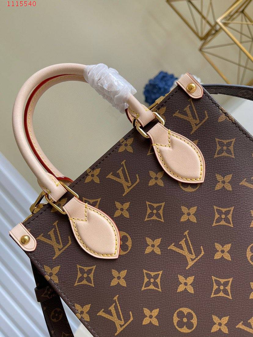 [TOP] LV Sac Plat Monogram Bag 20/21/10cm-Brown