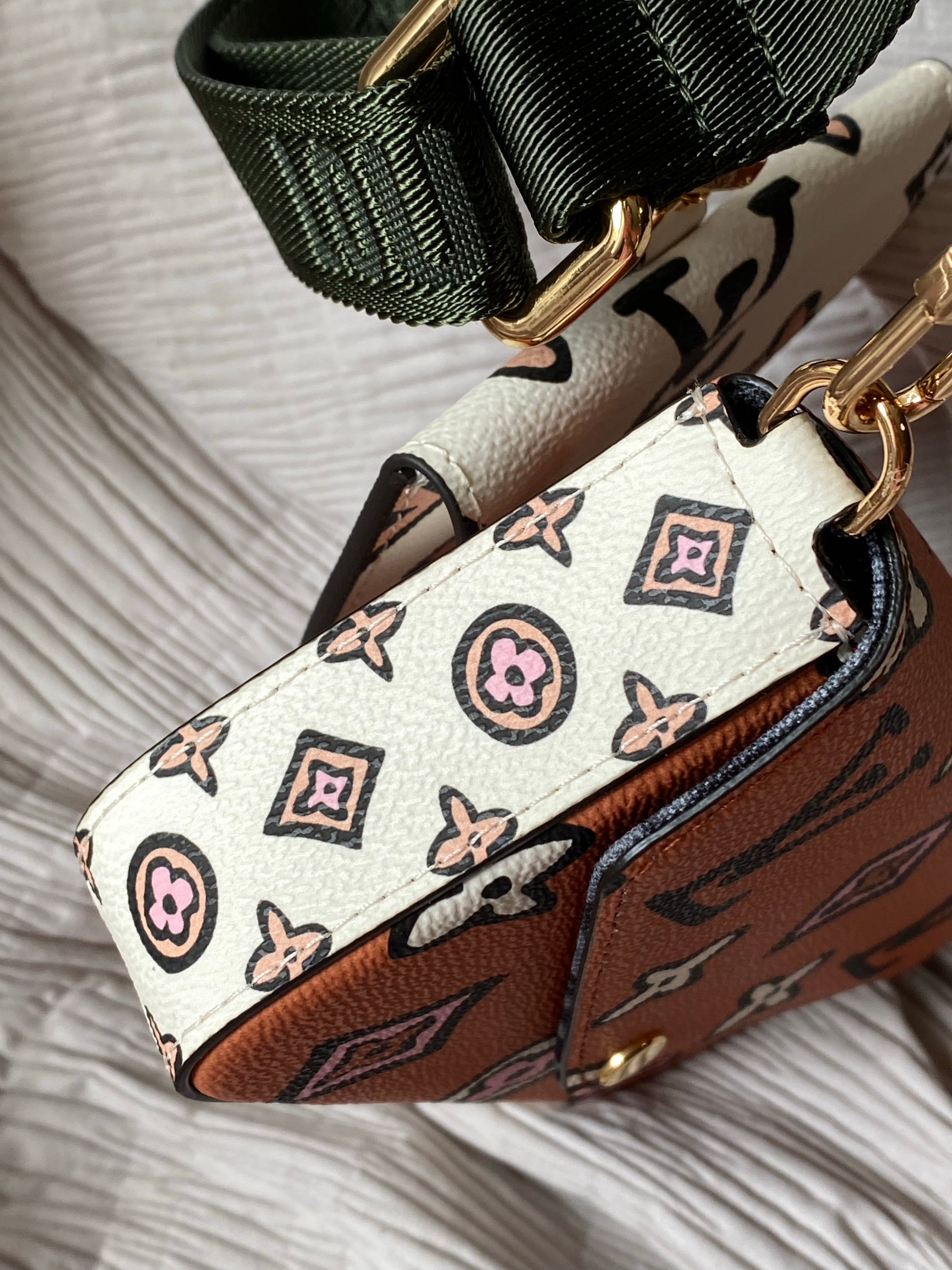 [TOP] Louis Vuitton LV  Wild At Heart Multi Pochette 21X12X3cm-Orange and White