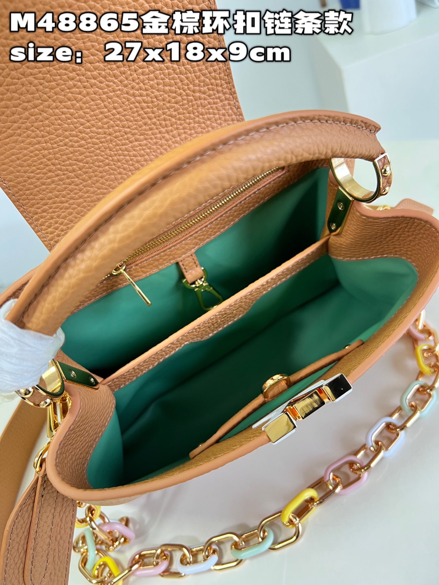 [TOP] Louis Vuitton LV Capucines Bag 3 Sizes- Brown