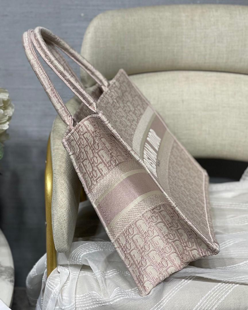 [TOP] Christian Dior Book Tote Bag Medium 36.5cm - Pink