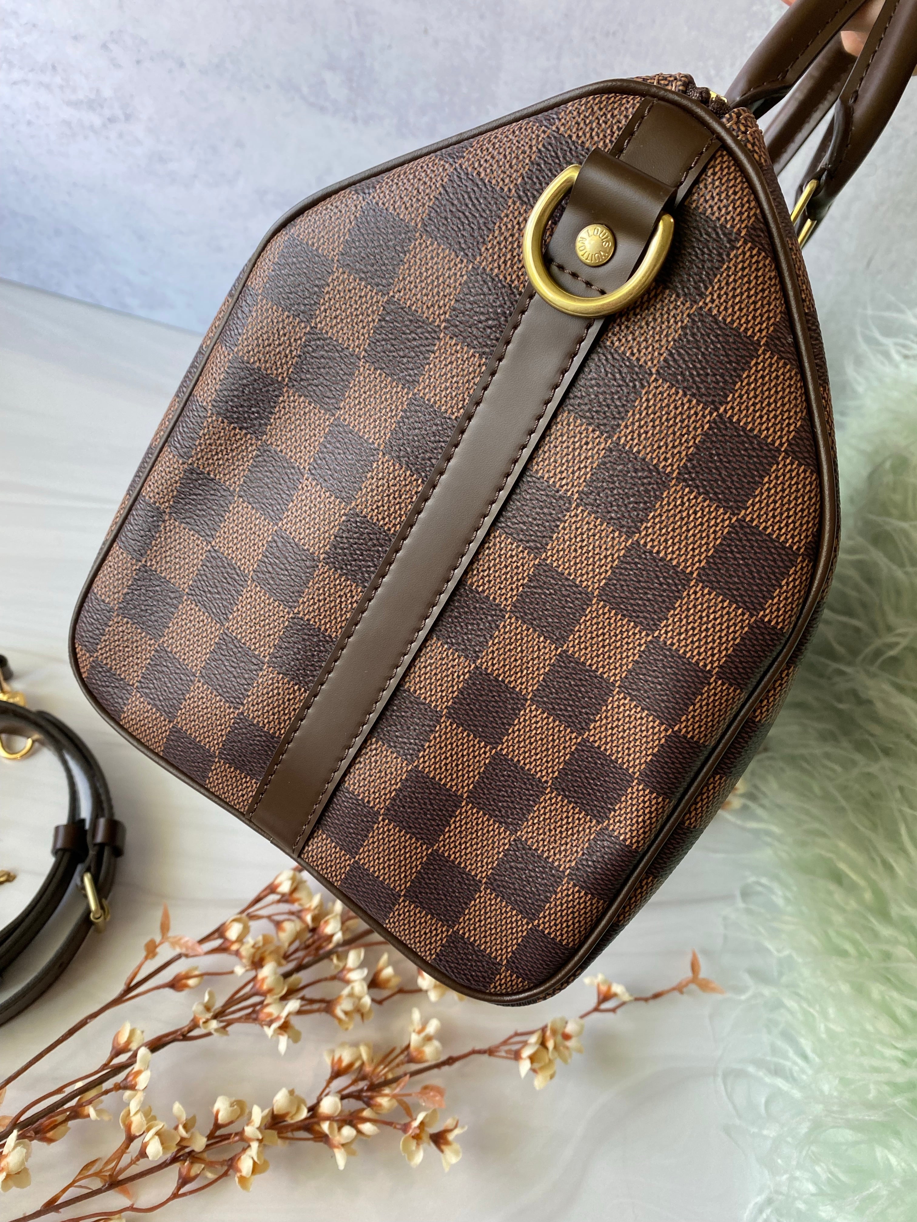 [TOP] Louis Vuitton LV  Speedy 30 Bag  30x21x17cm-Brown
