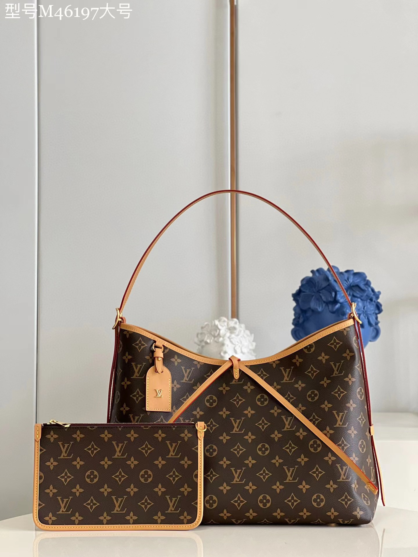 [TOP] Louis Vuitton LV Carryall Monogram Bag-2 sizes-Brown