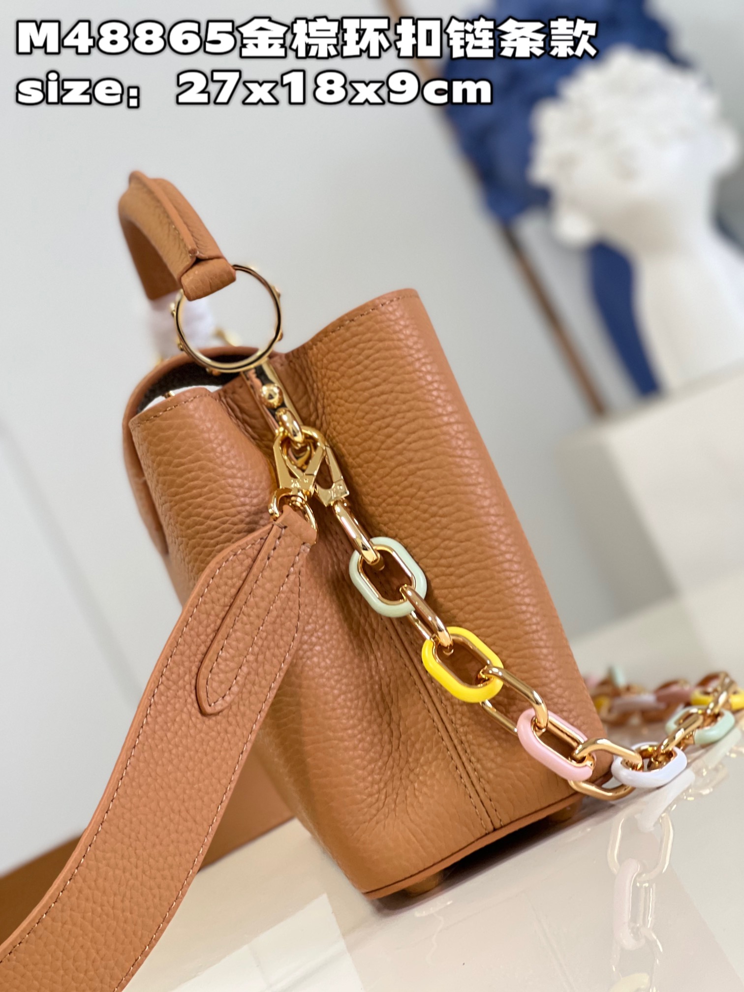 [TOP] Louis Vuitton LV Capucines Bag 3 Sizes- Brown