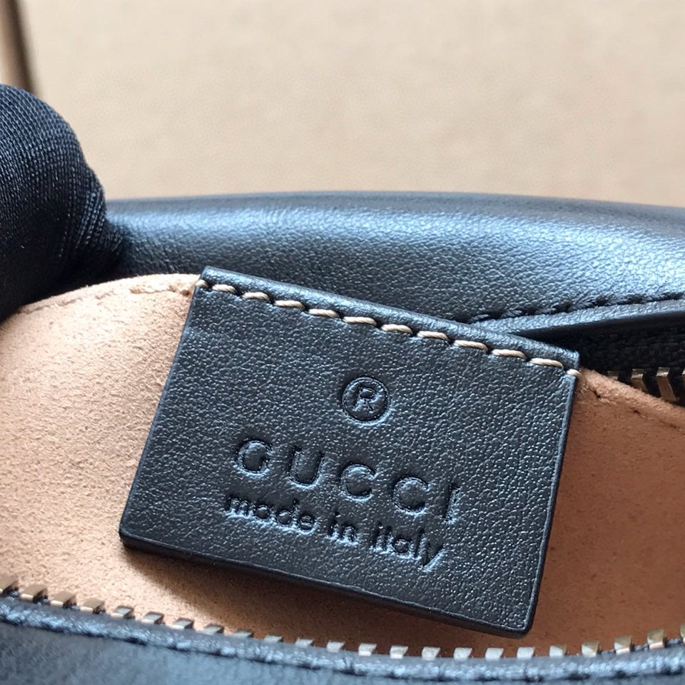 [TOP] GUCCI GG Marmont Bag Camera Crossbody Mini 18*12*6cm - Black