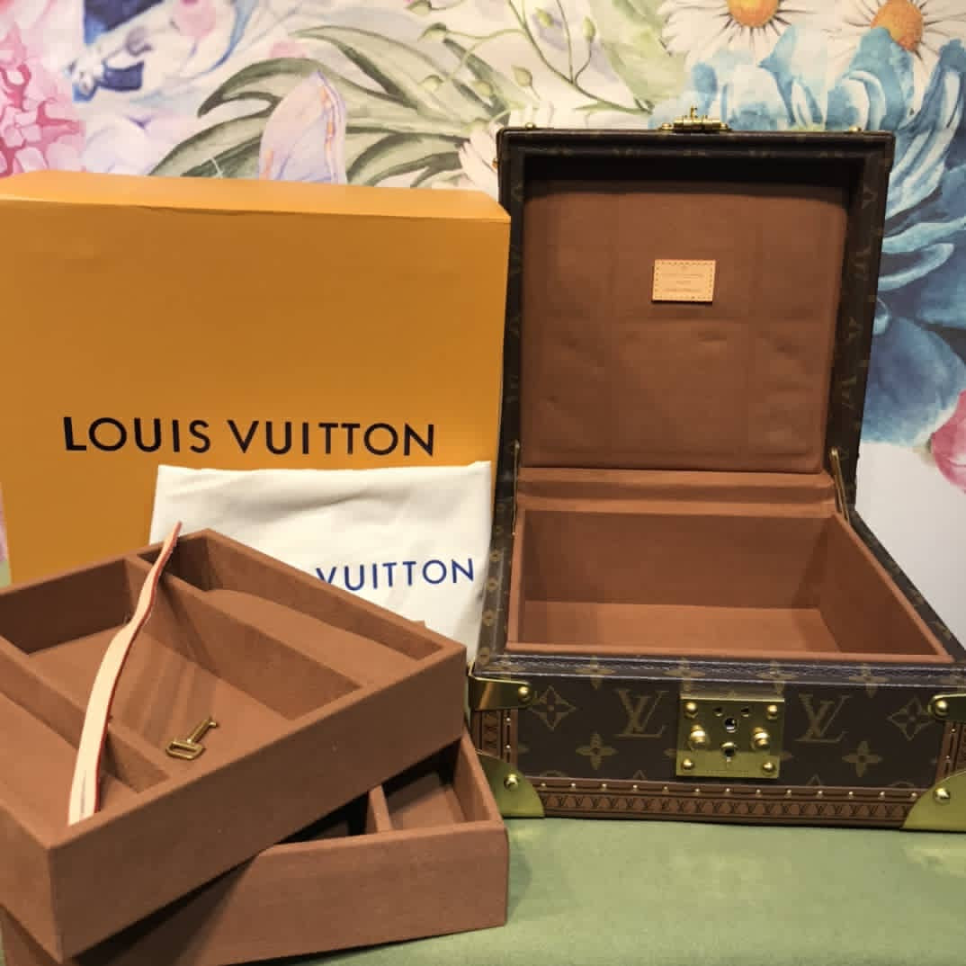 [TOP] Louis Vuitton LV Jewelry Box - Brown