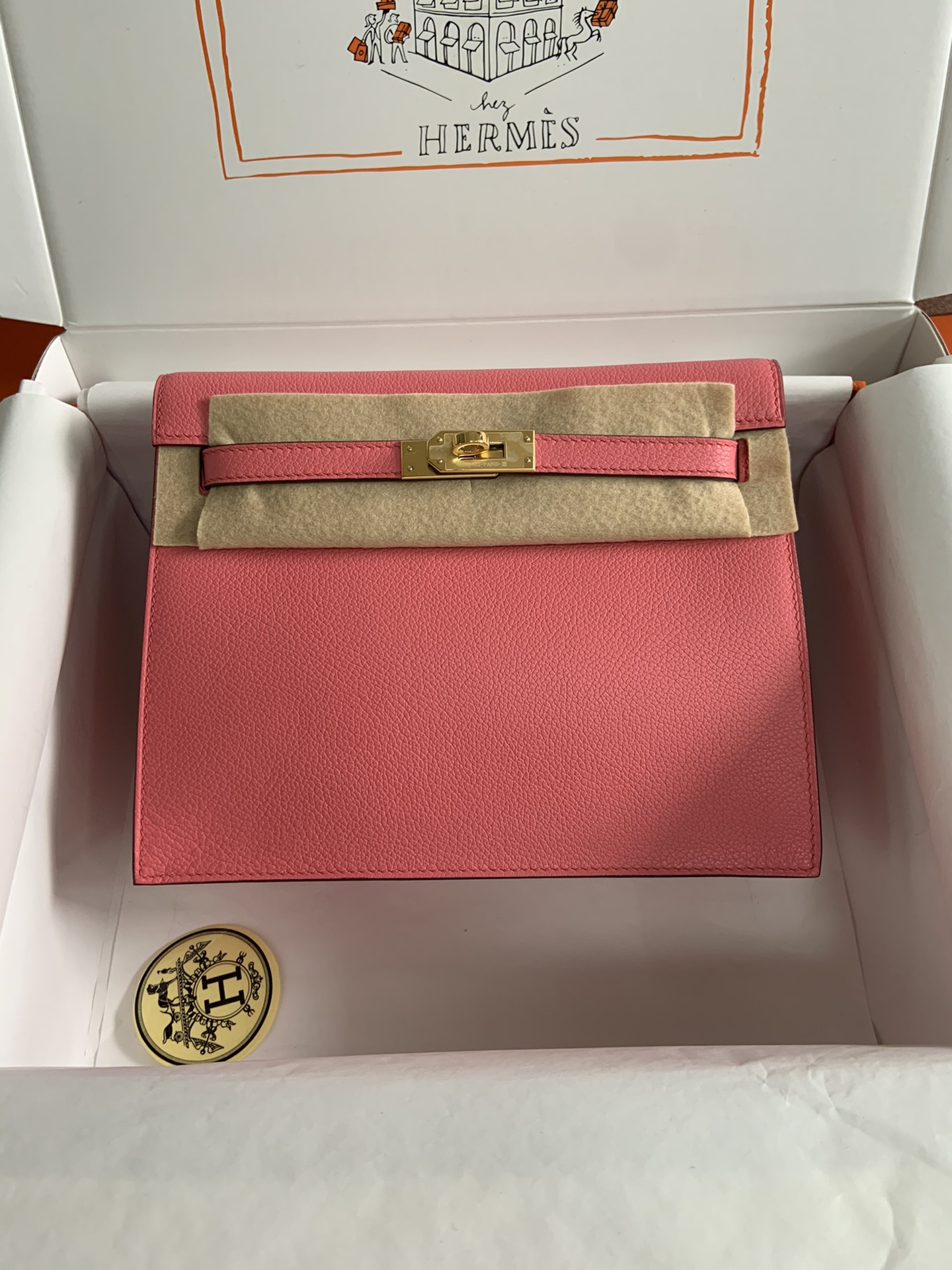 [Top] HERMES Kelly danse II  Calfskin 22cm - 20 Colors