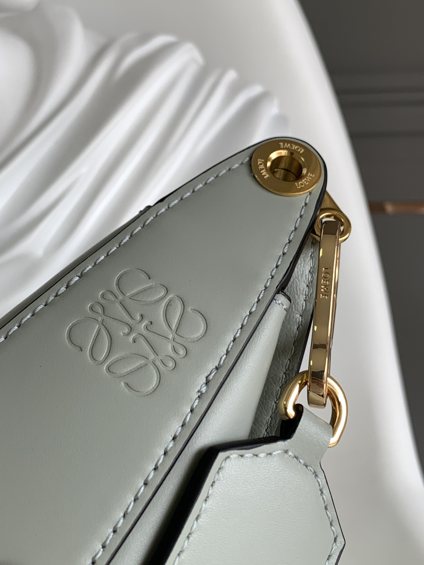 [TOP] LOEWE Calfskin Luna Bag 34*9*30cm - Gray