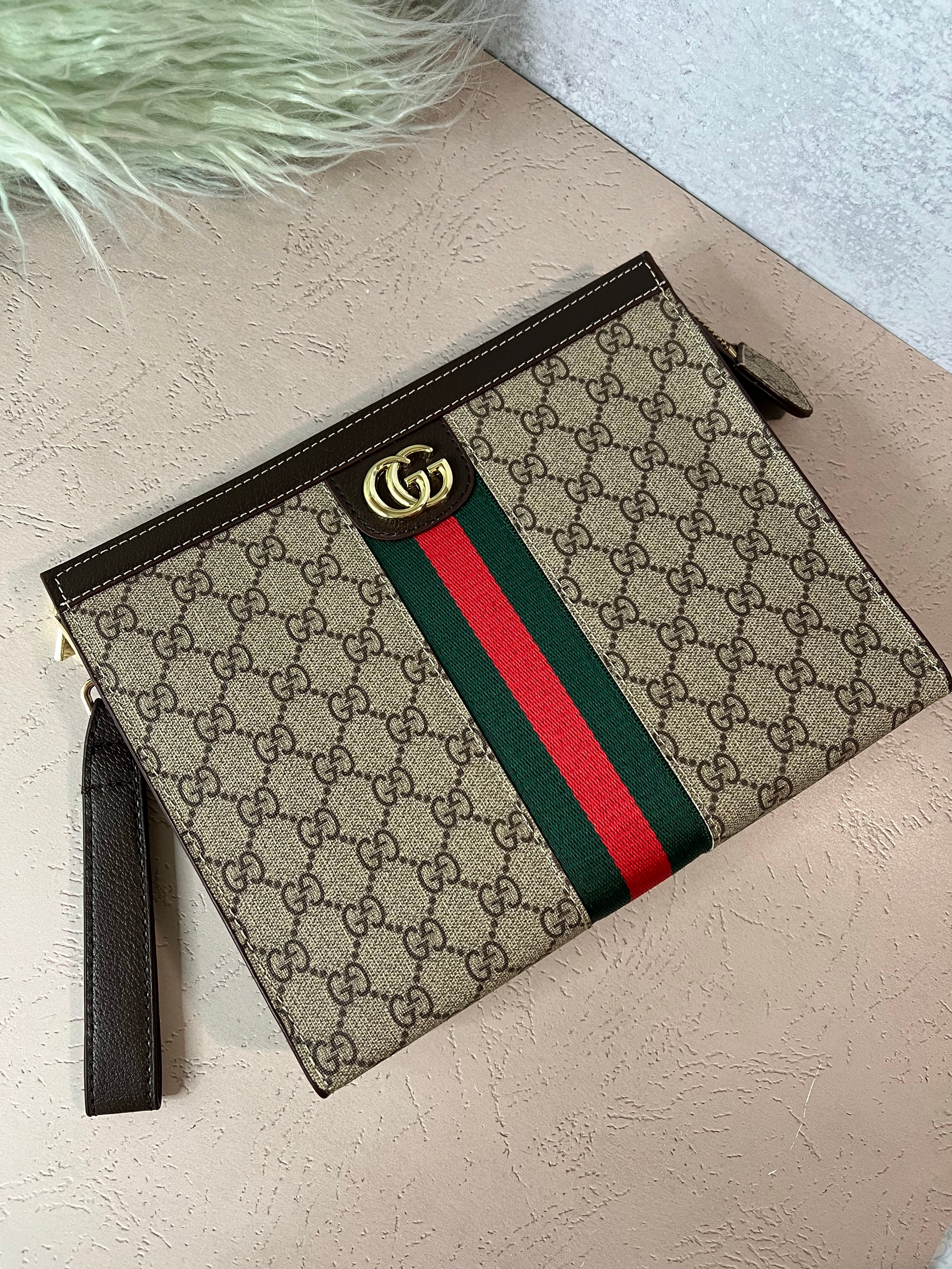 [TOP] GUCCI Ophidia Wristlet Clutch