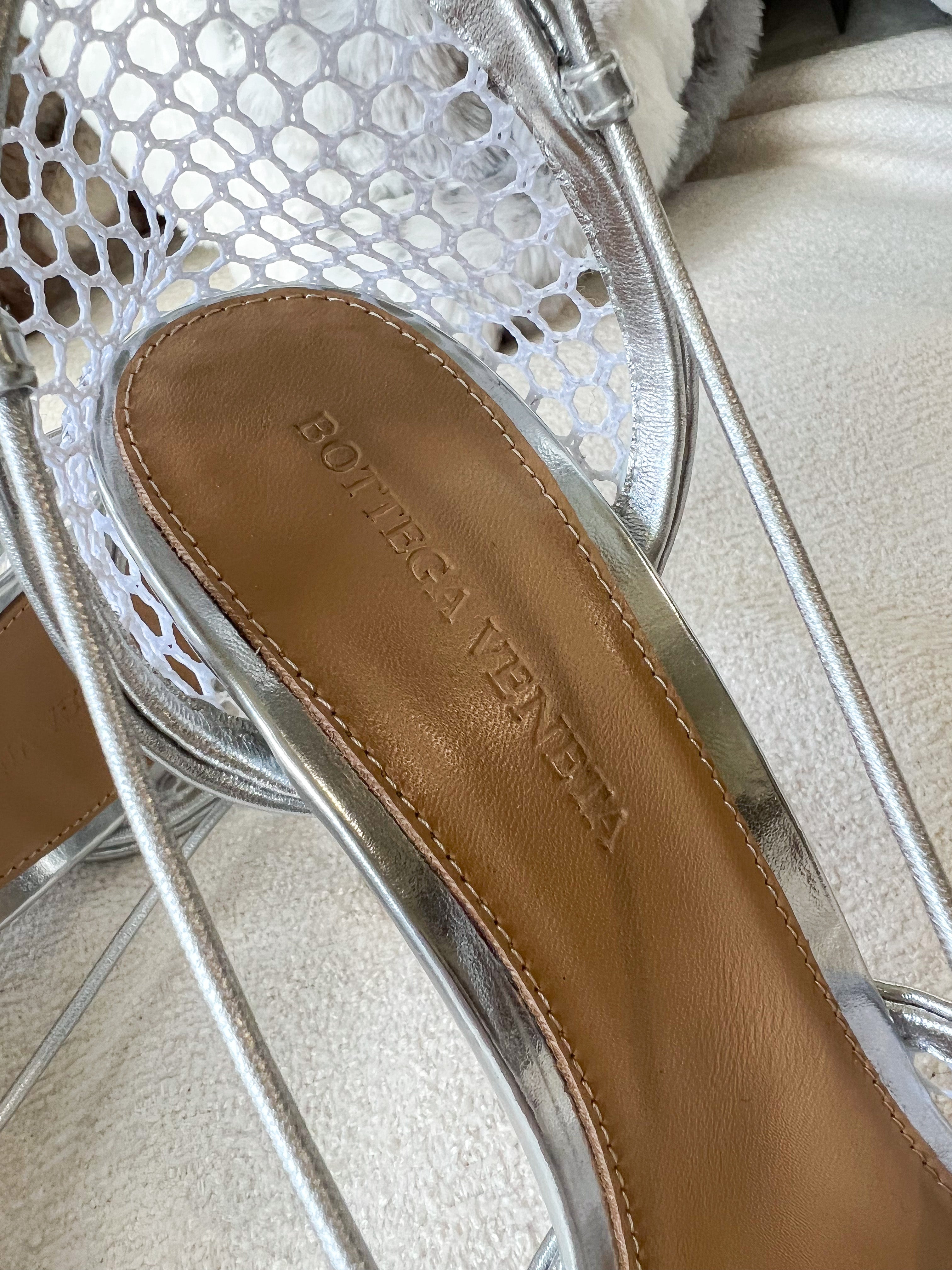 [TOP] Bottega Veneta BV BV Stretch High Heels - Silver